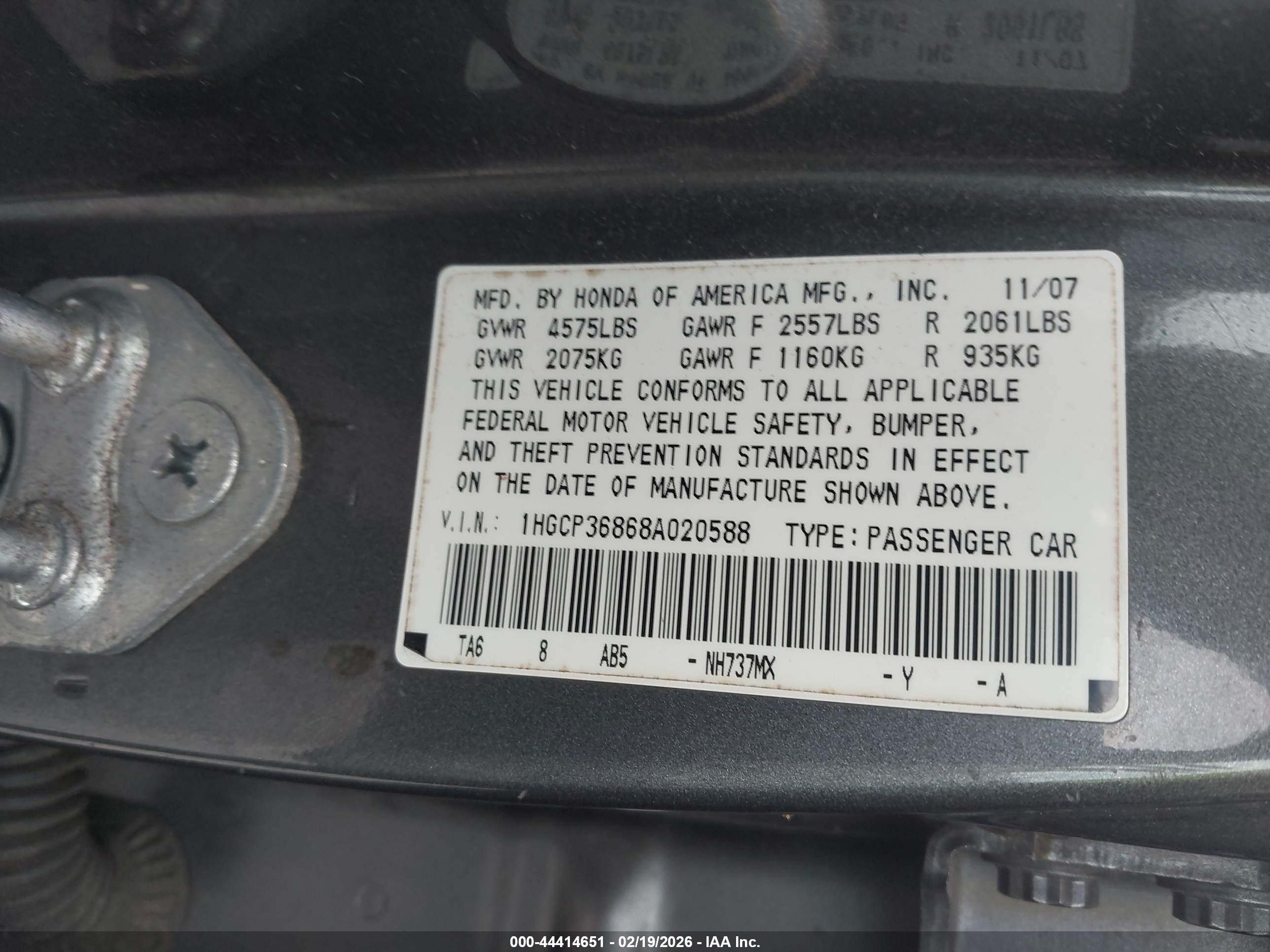 HONDA ACCORD image 9