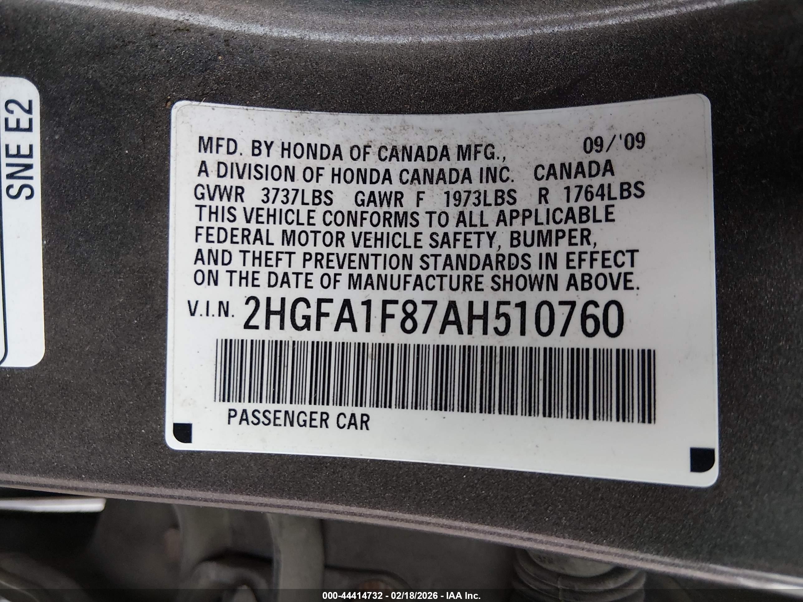 HONDA CIVIC image 9