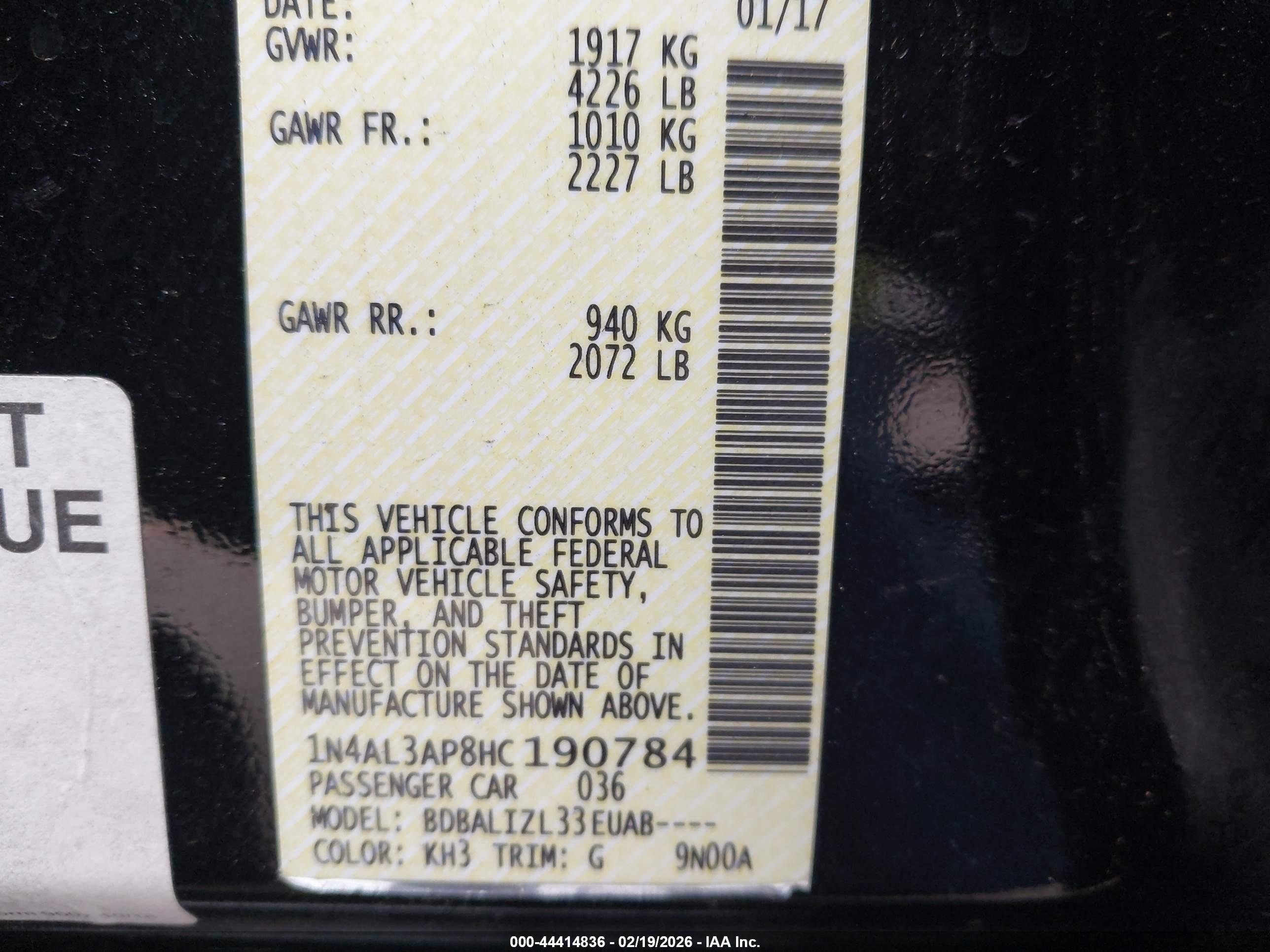 NISSAN ALTIMA image 9