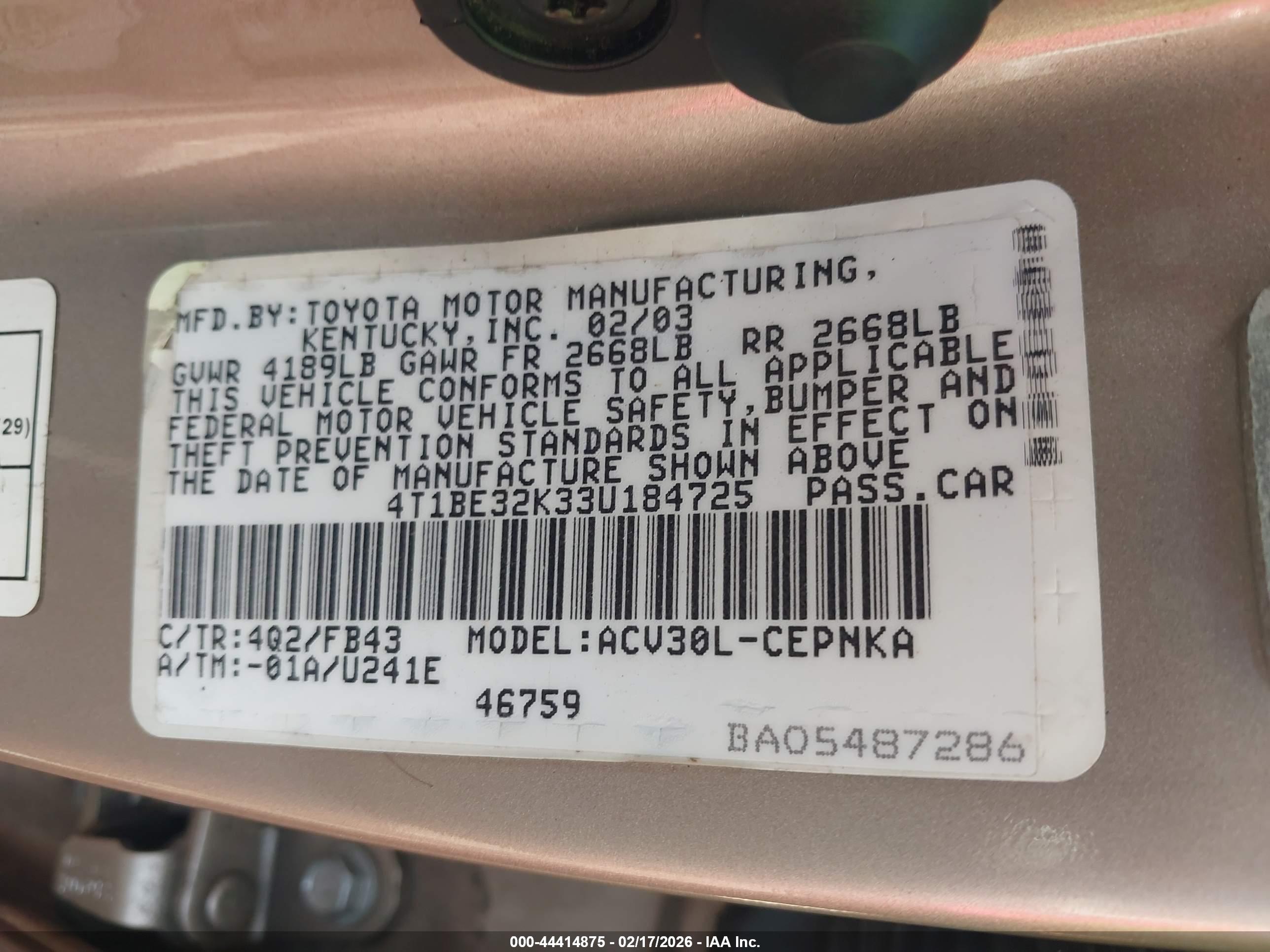 TOYOTA CAMRY image 9