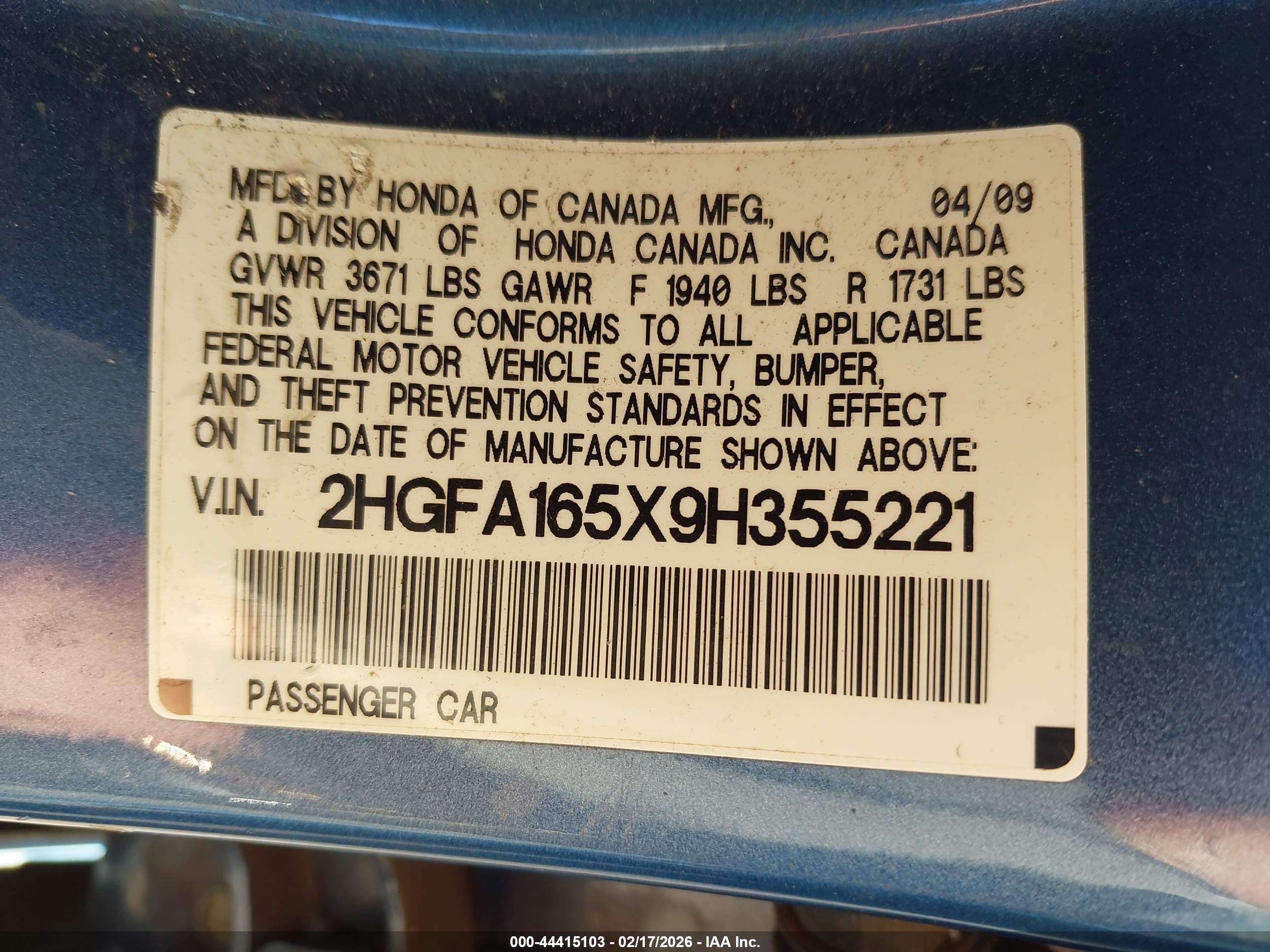 HONDA CIVIC image 9