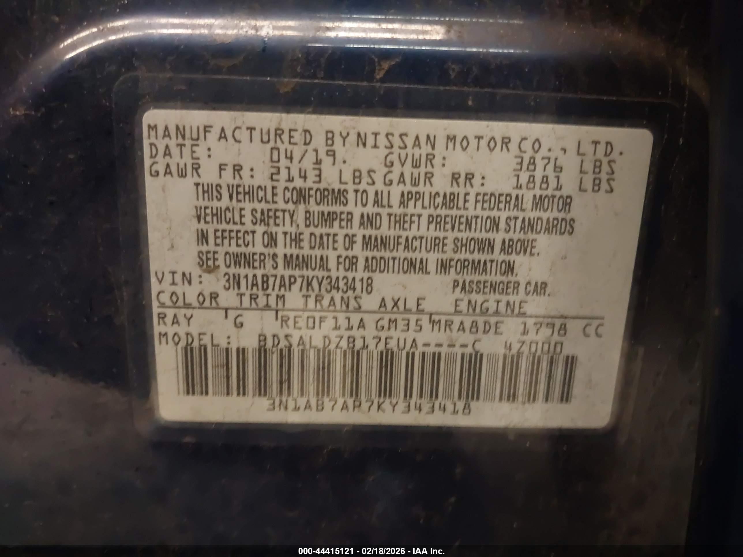 NISSAN SENTRA image 9