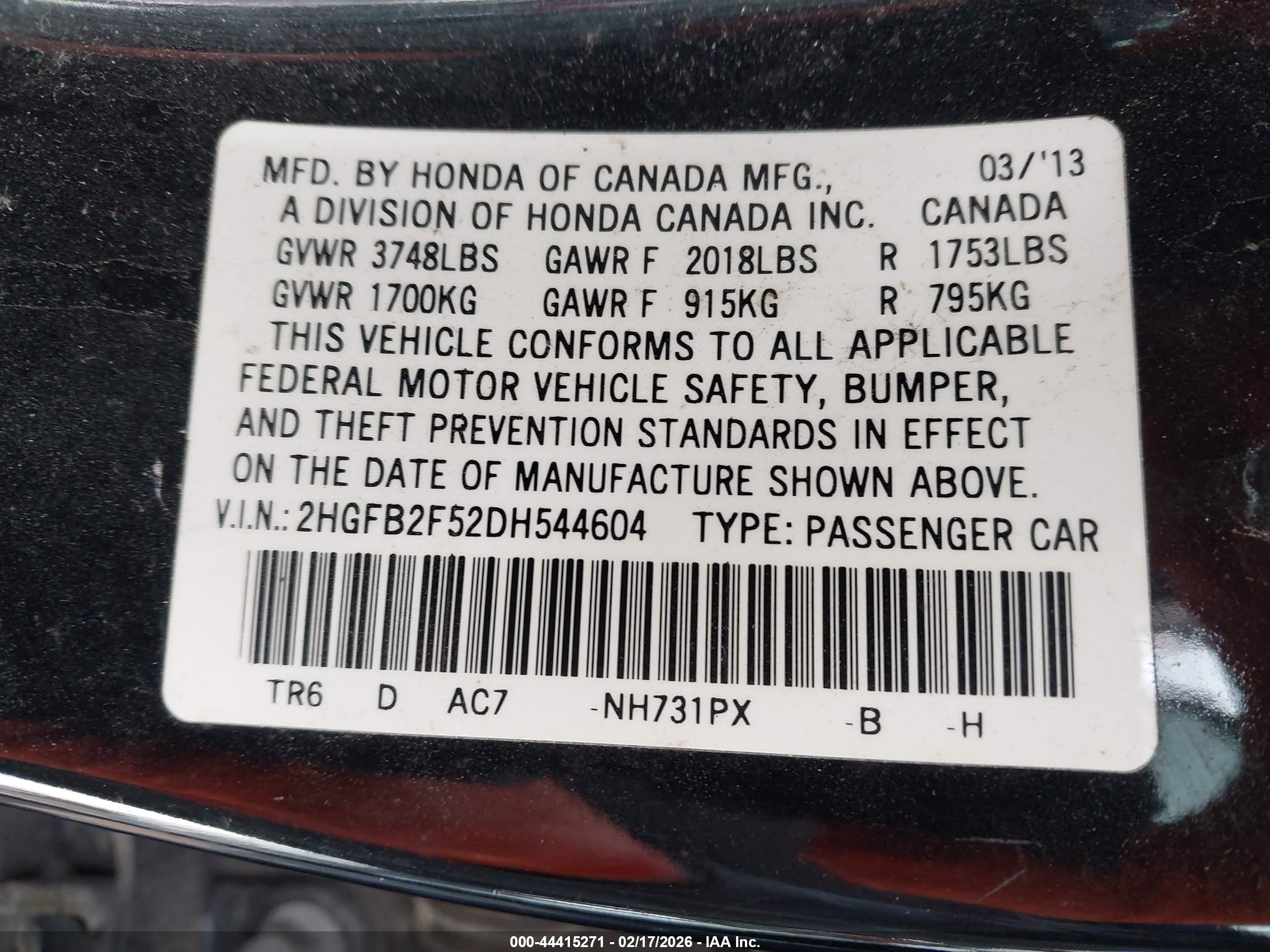 HONDA CIVIC image 9