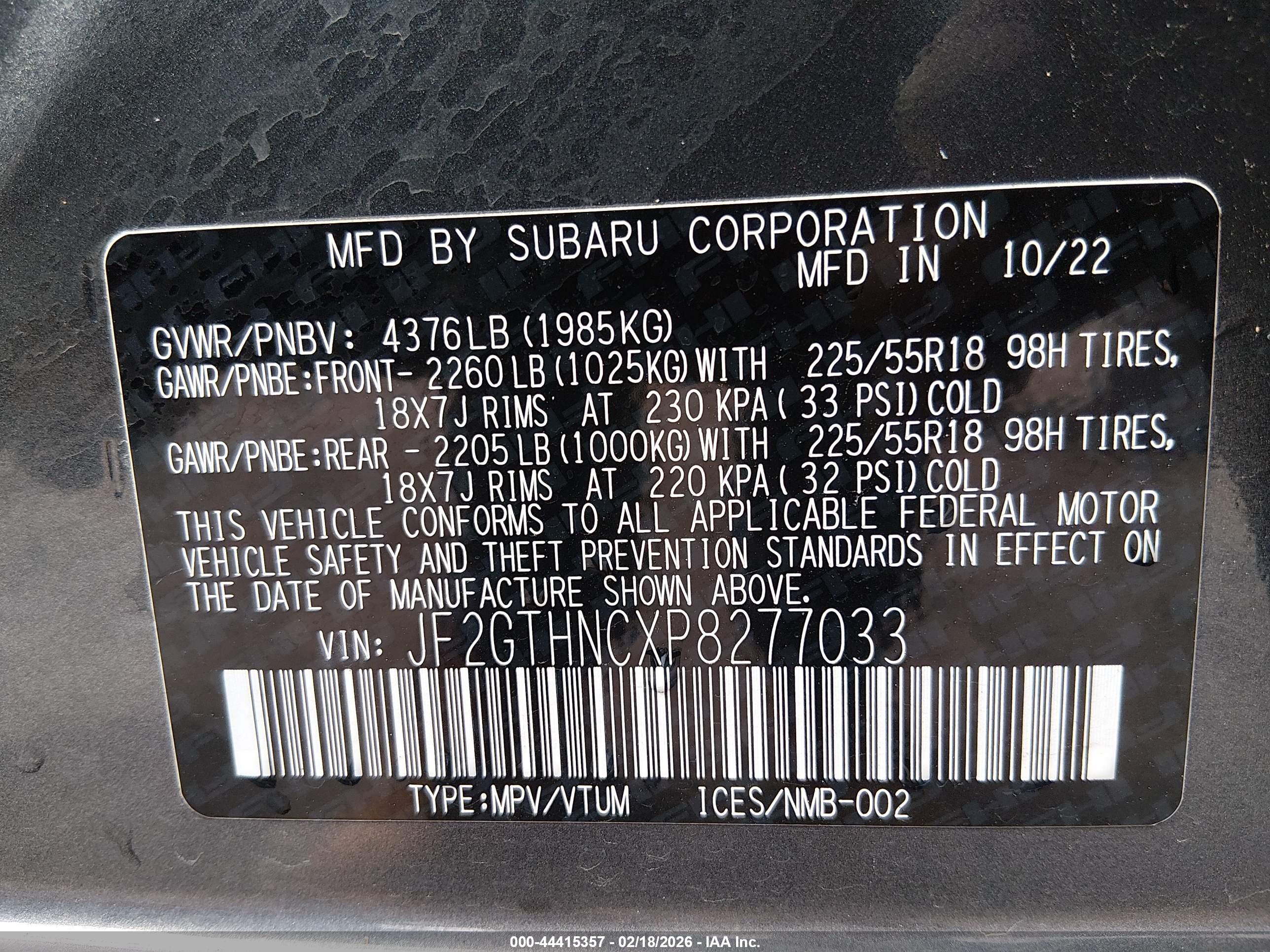 SUBARU CROSSTREK image 9