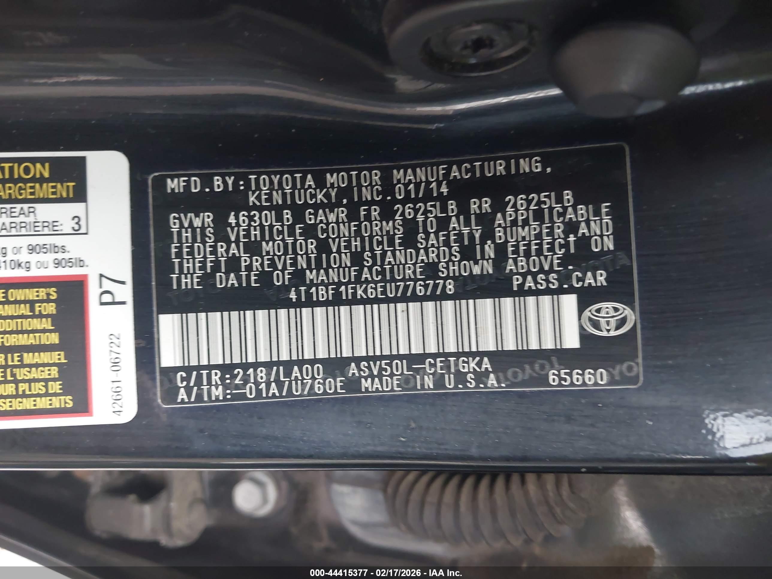 TOYOTA CAMRY image 9