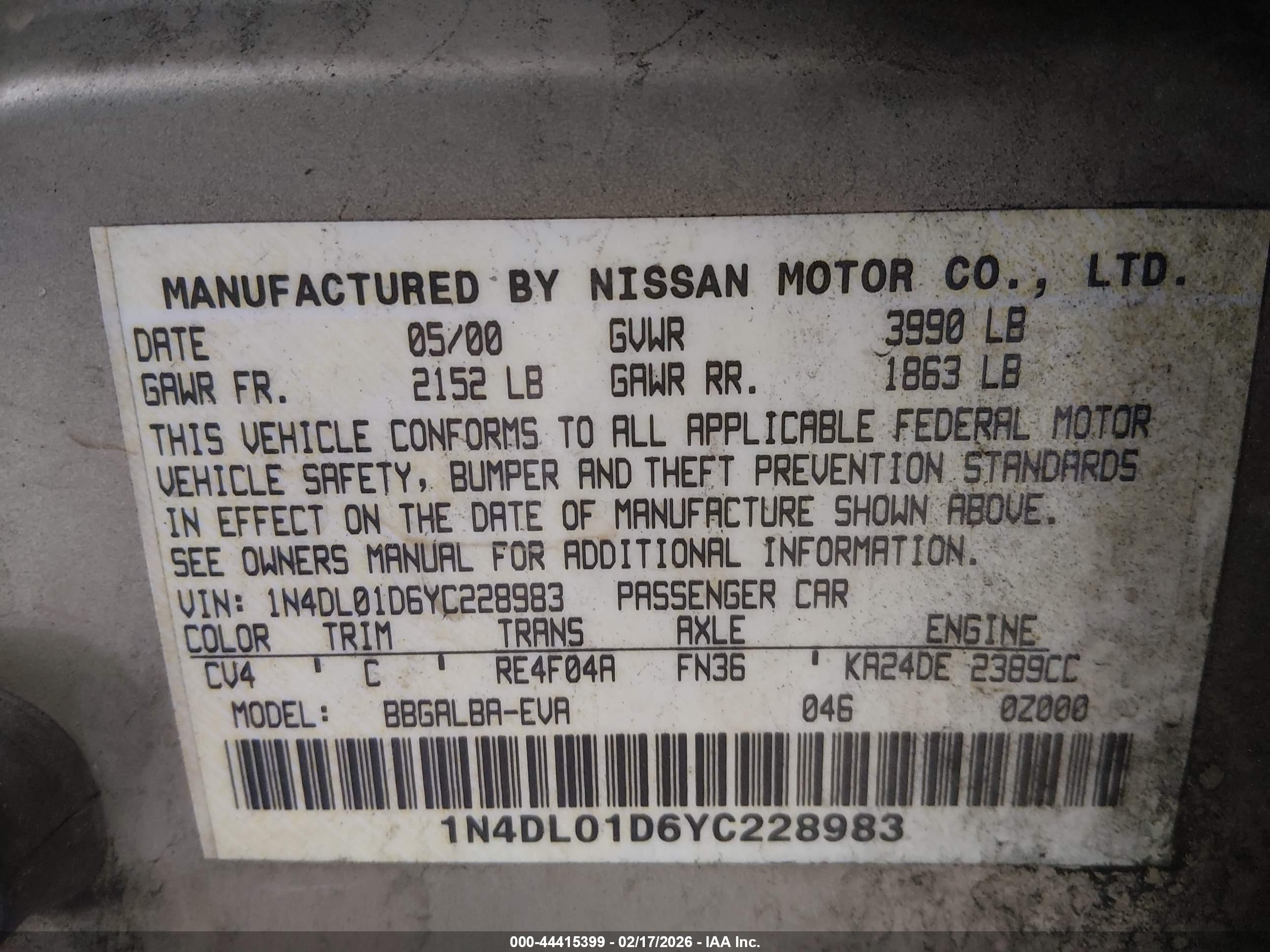 NISSAN ALTIMA image 9