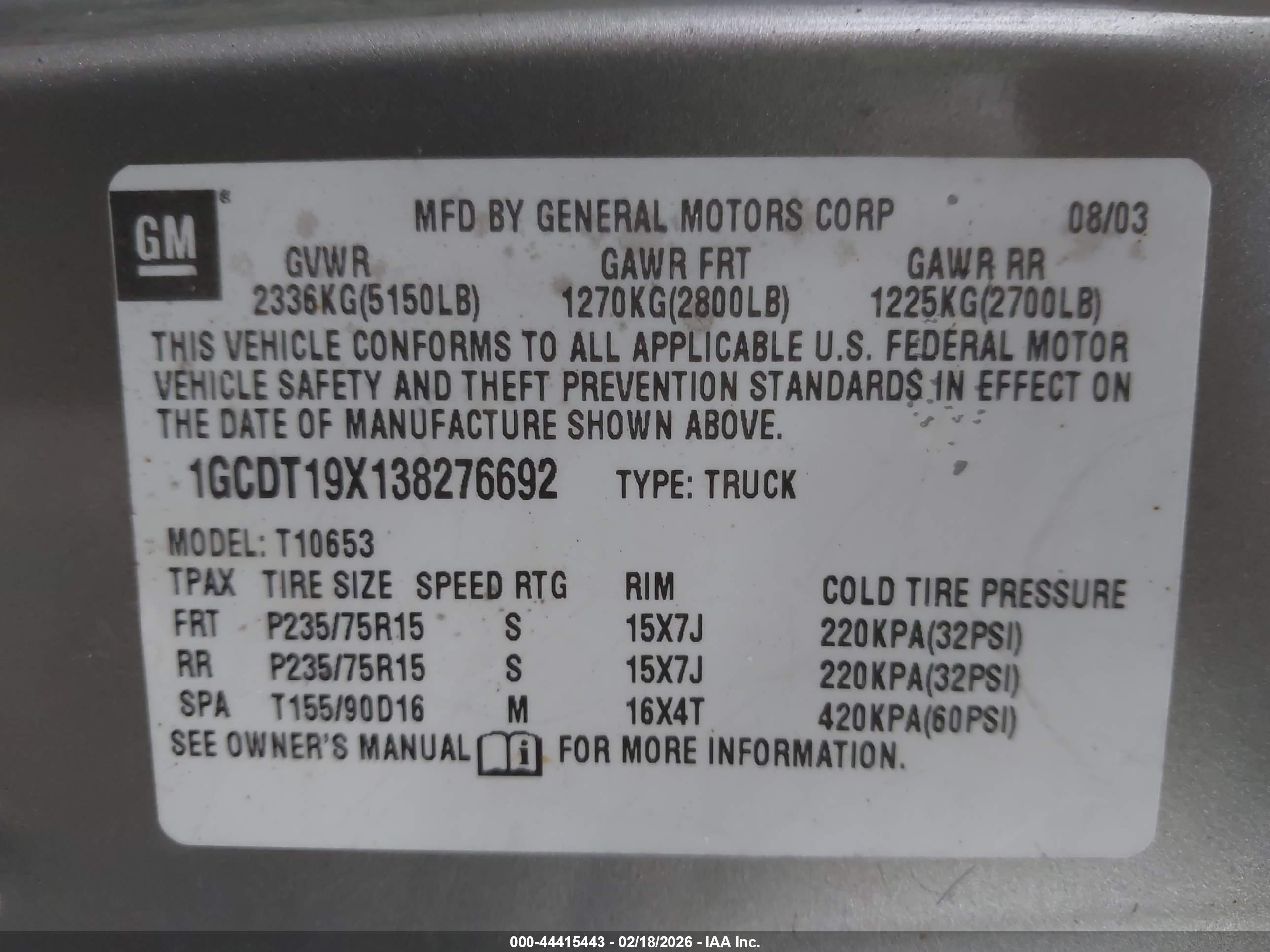 CHEVROLET S-10 image 9