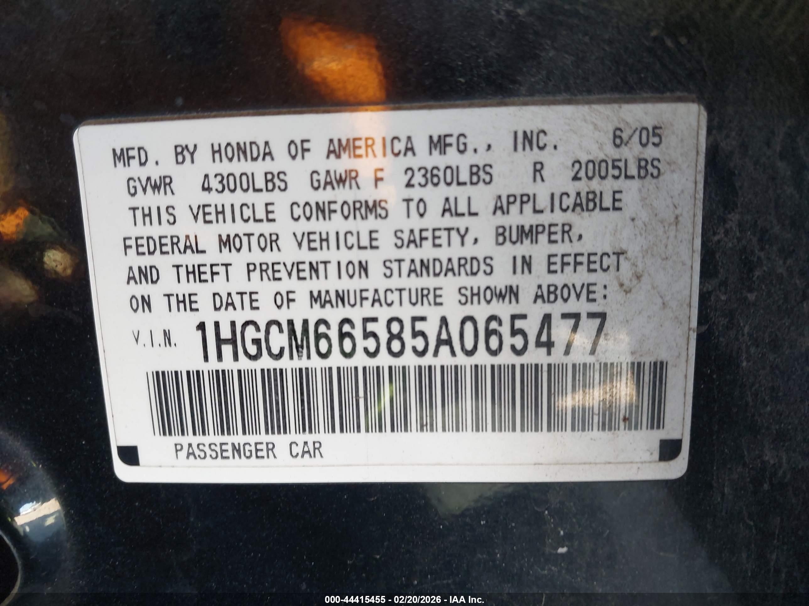 HONDA ACCORD image 9