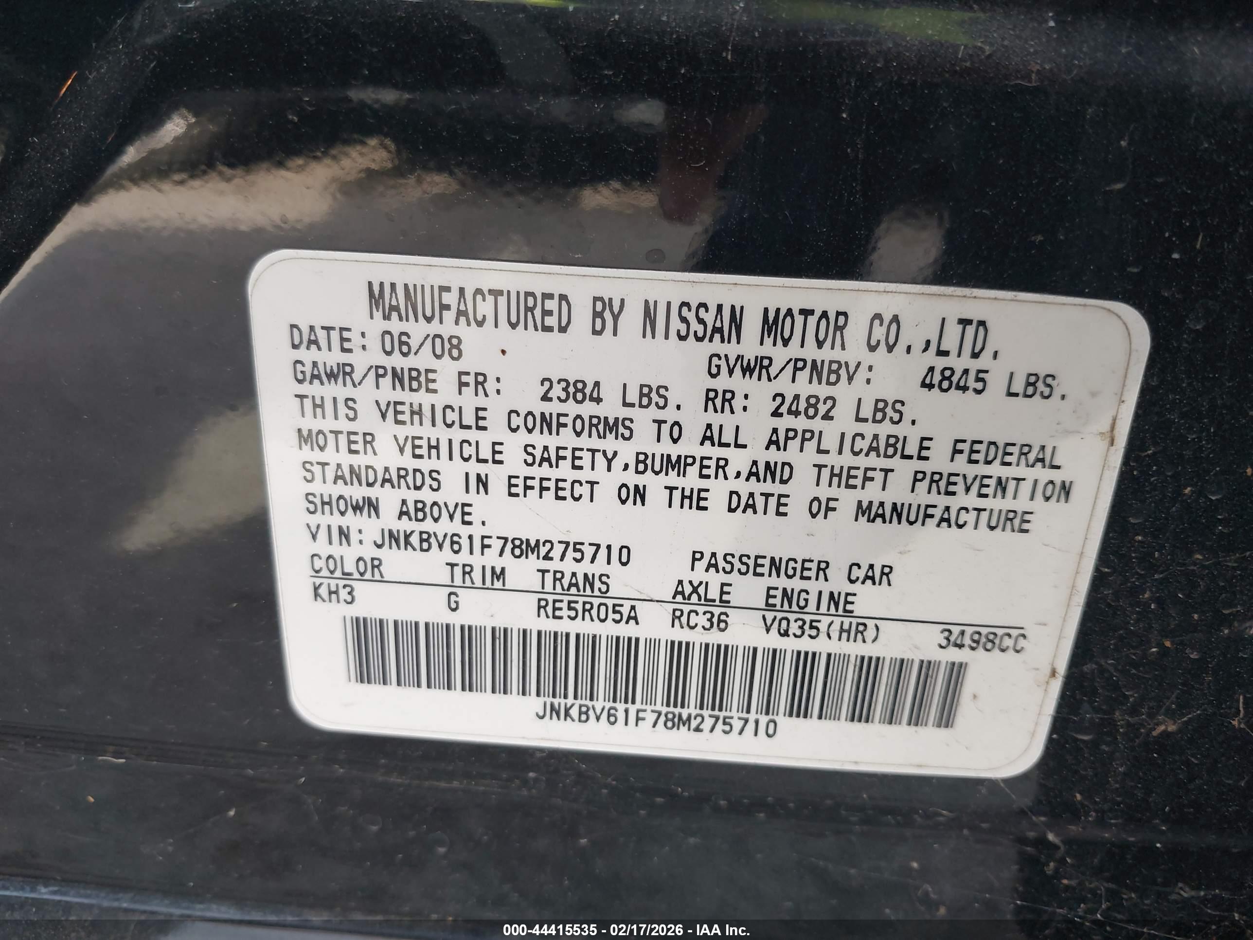 INFINITI G35X image 9
