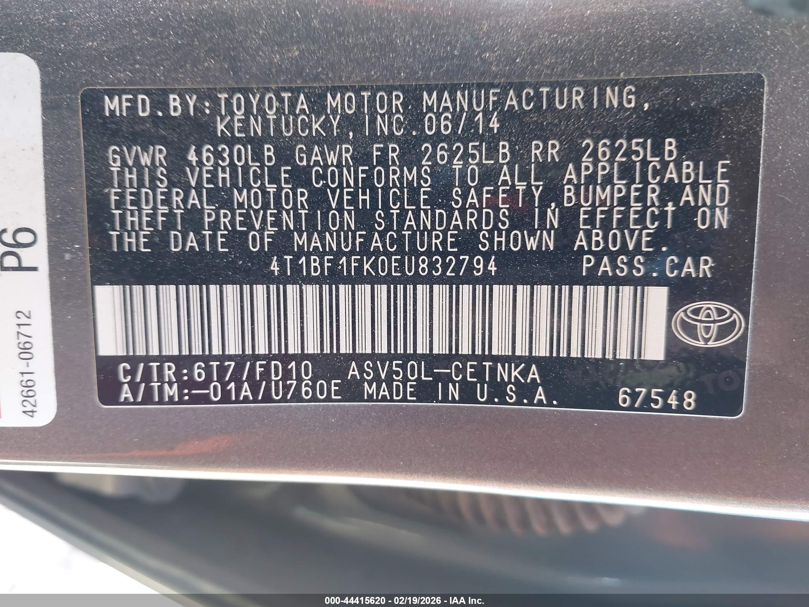 TOYOTA CAMRY image 9
