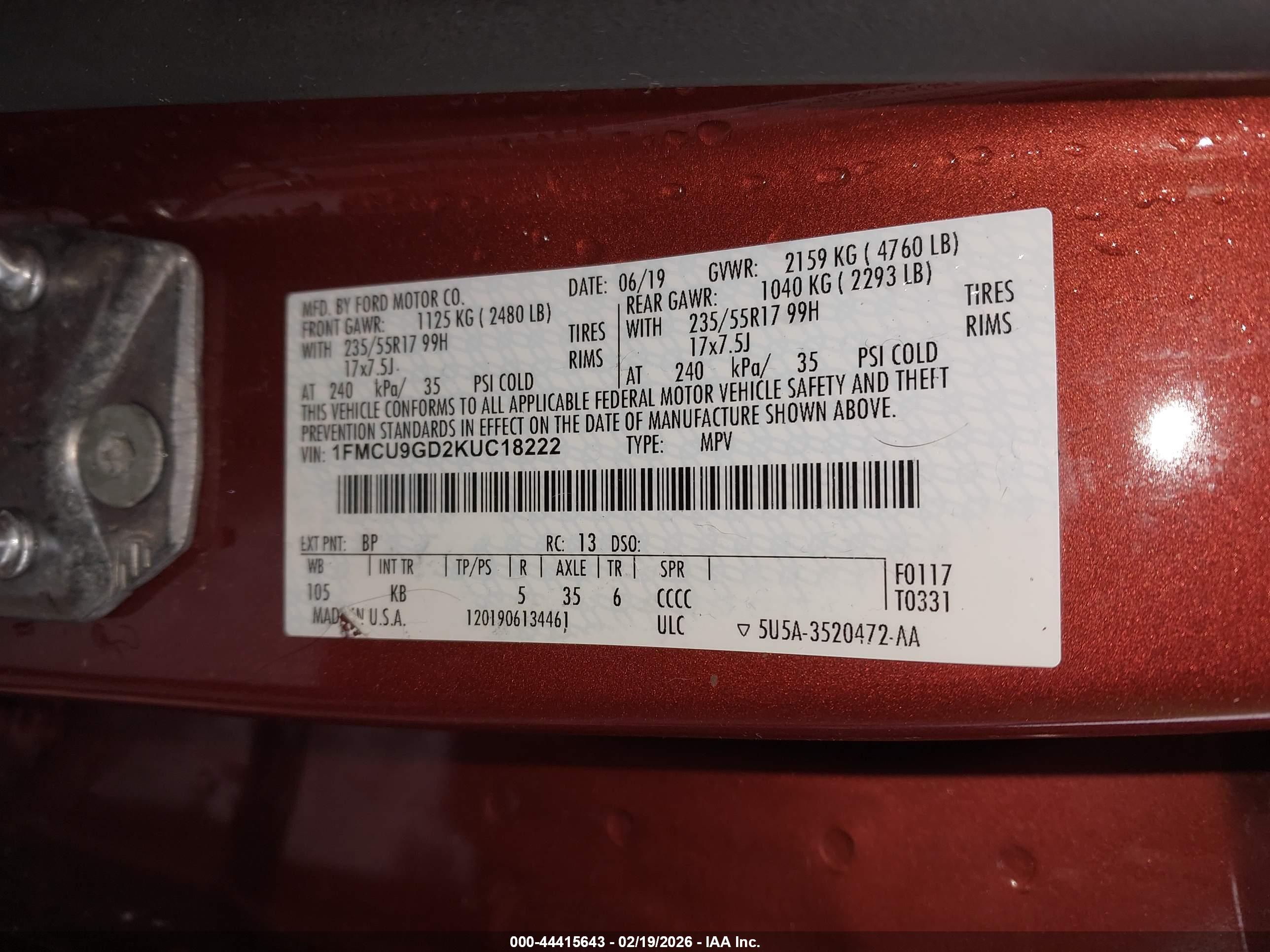 FORD ESCAPE image 9