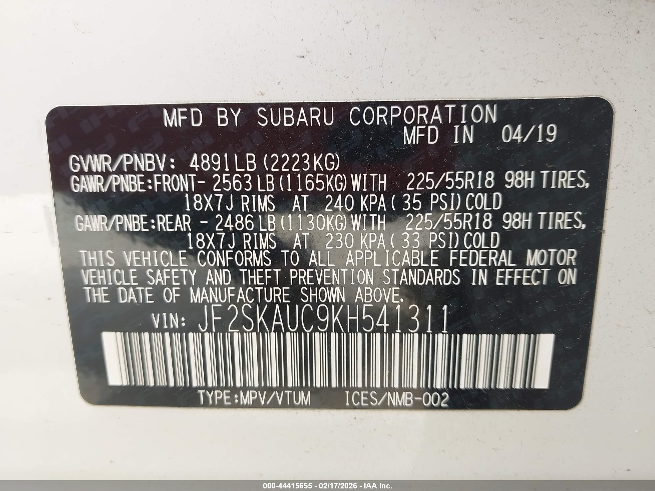 SUBARU FORESTER image 9
