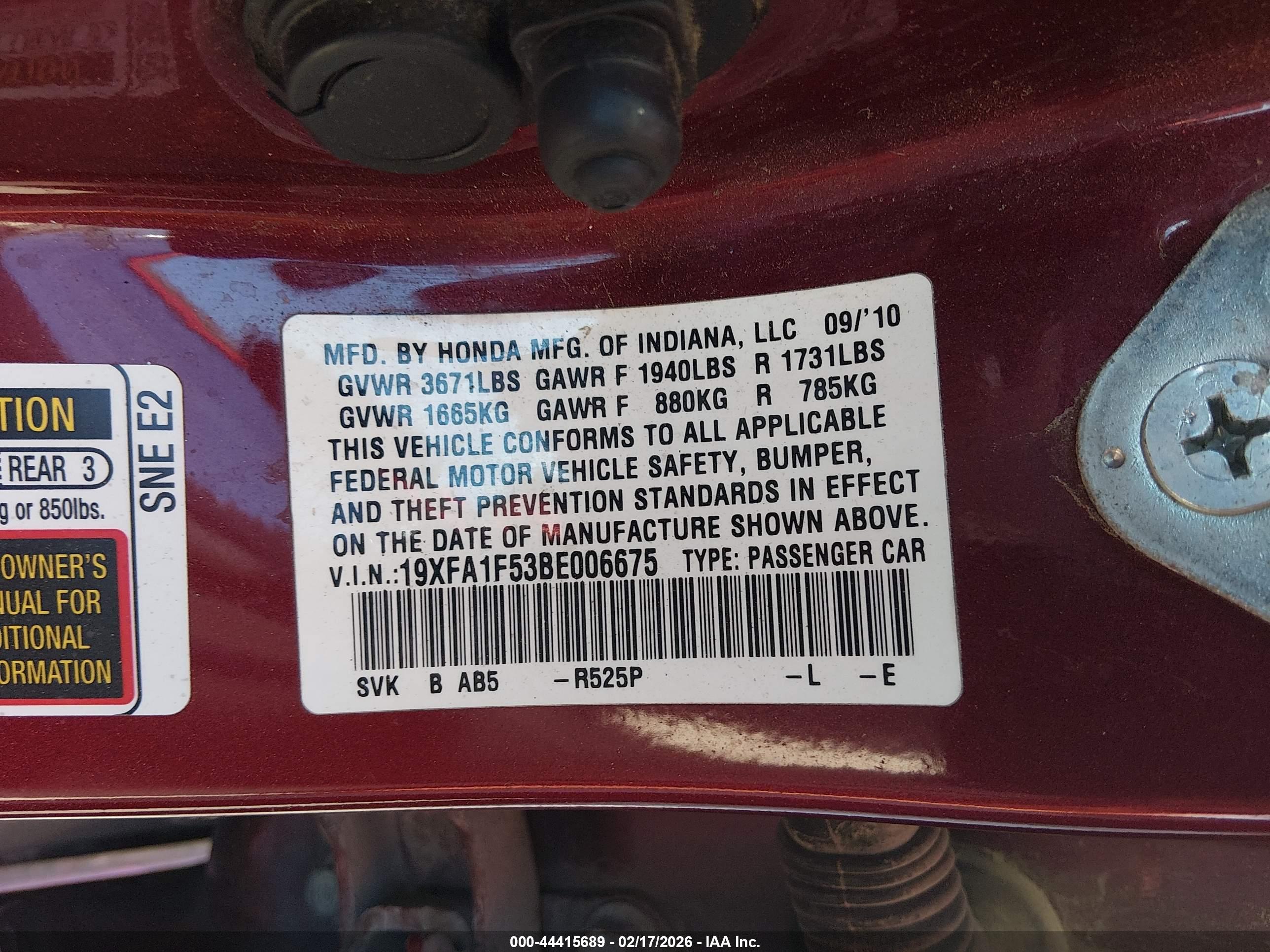 HONDA CIVIC image 9