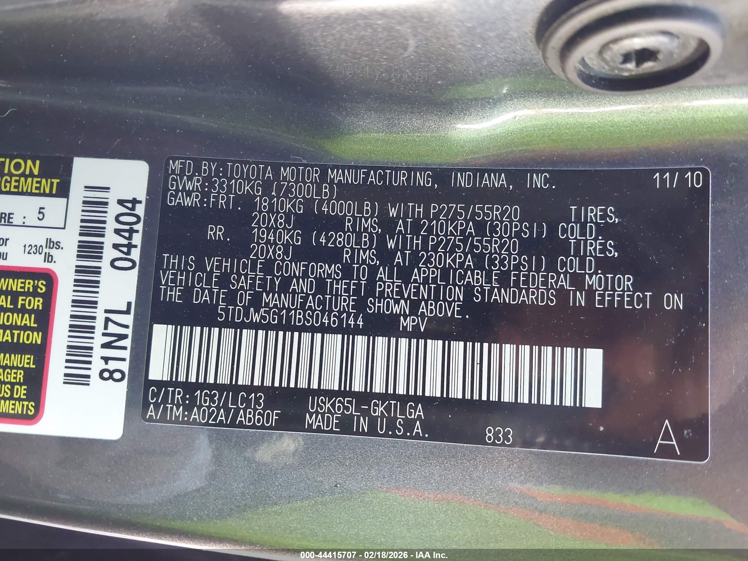 TOYOTA SEQUOIA image 9
