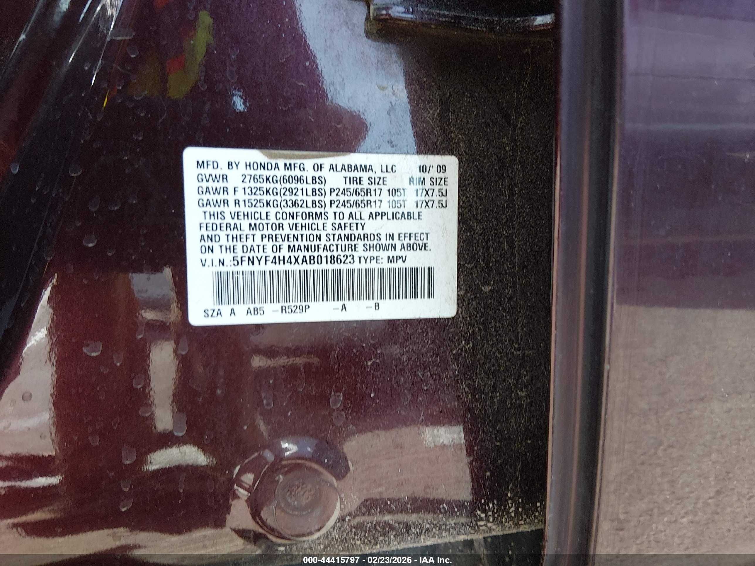 HONDA PILOT image 9