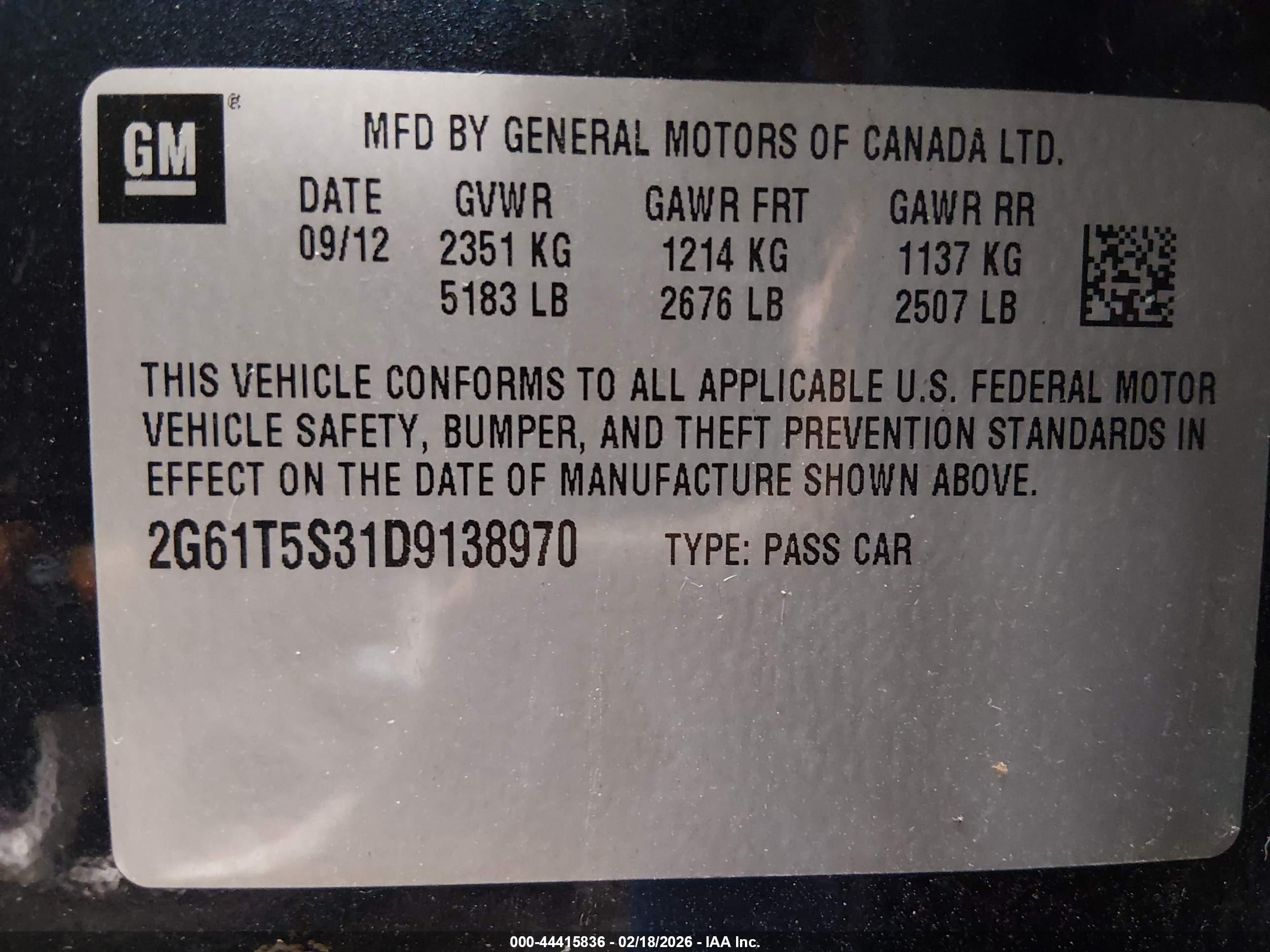 CADILLAC XTS image 9