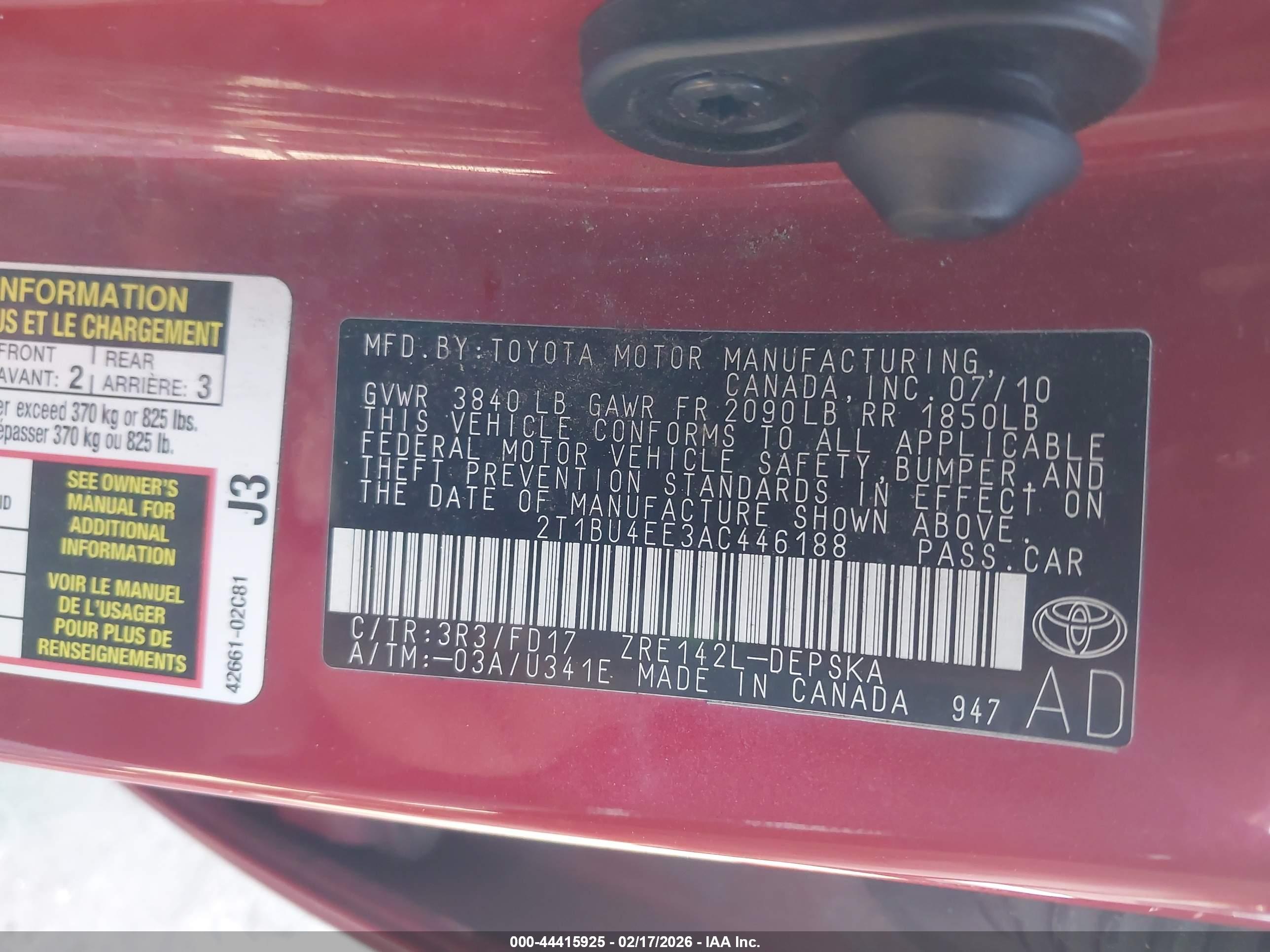 TOYOTA COROLLA image 9