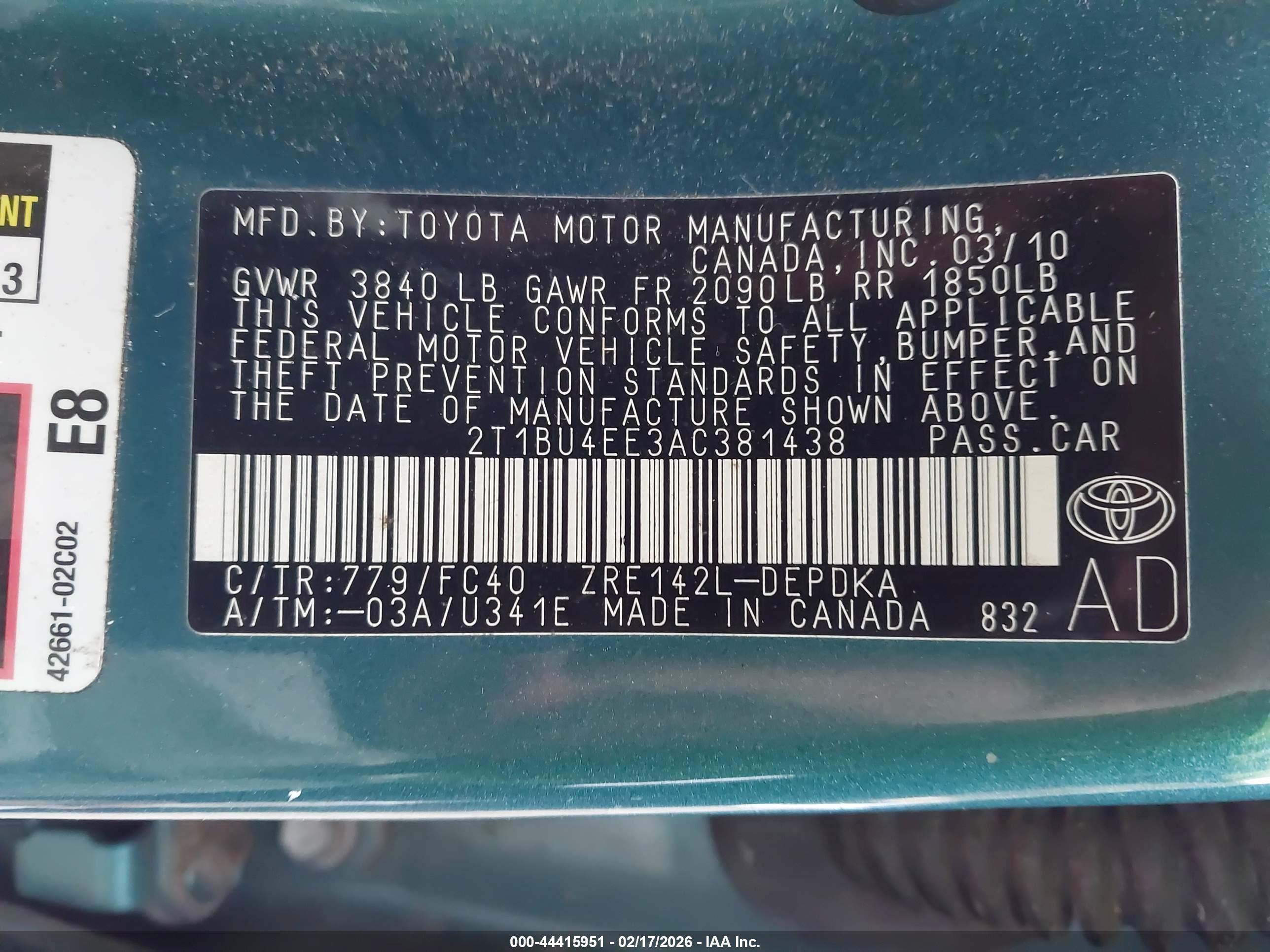 TOYOTA COROLLA image 9