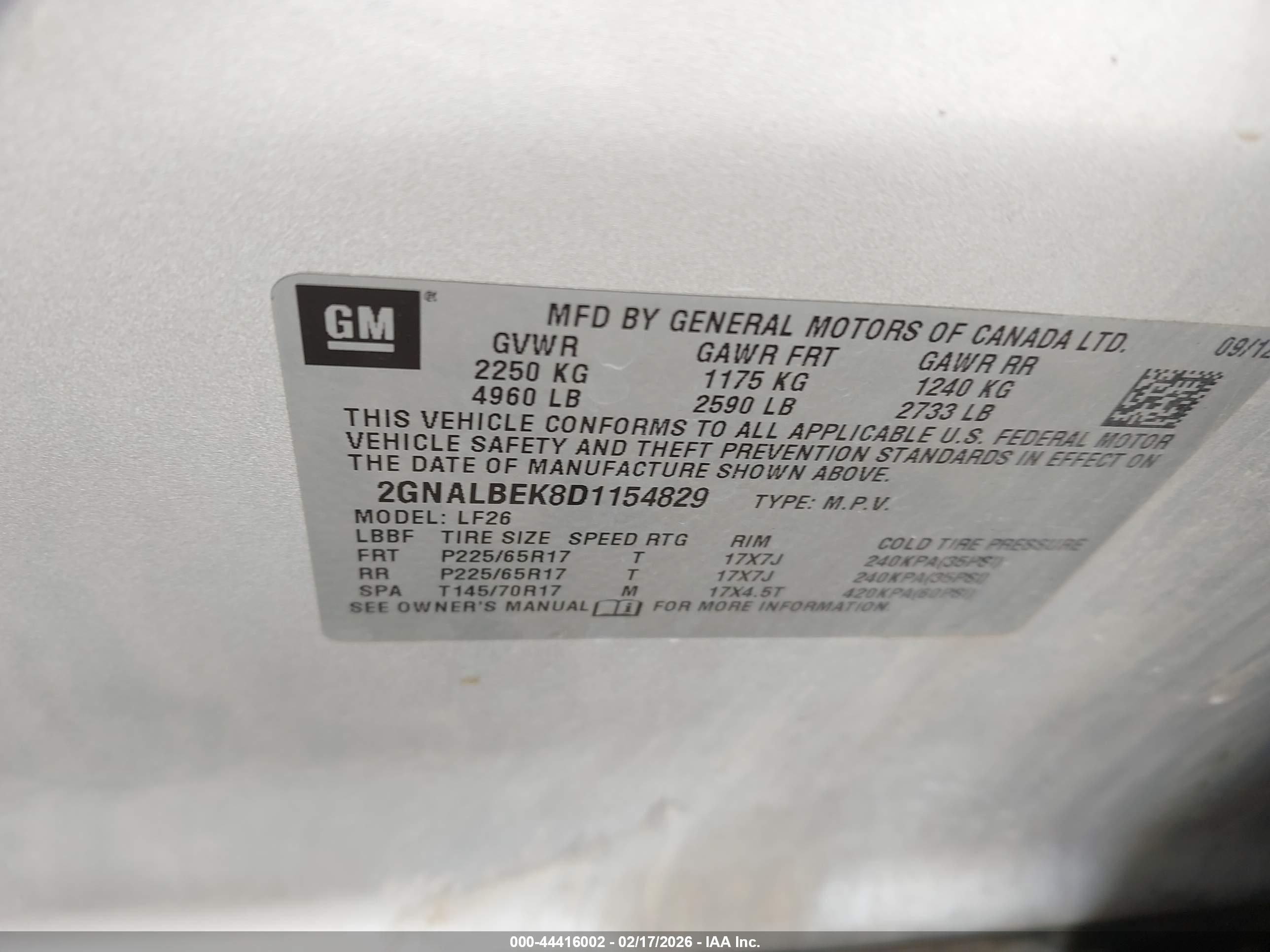 CHEVROLET EQUINOX image 9