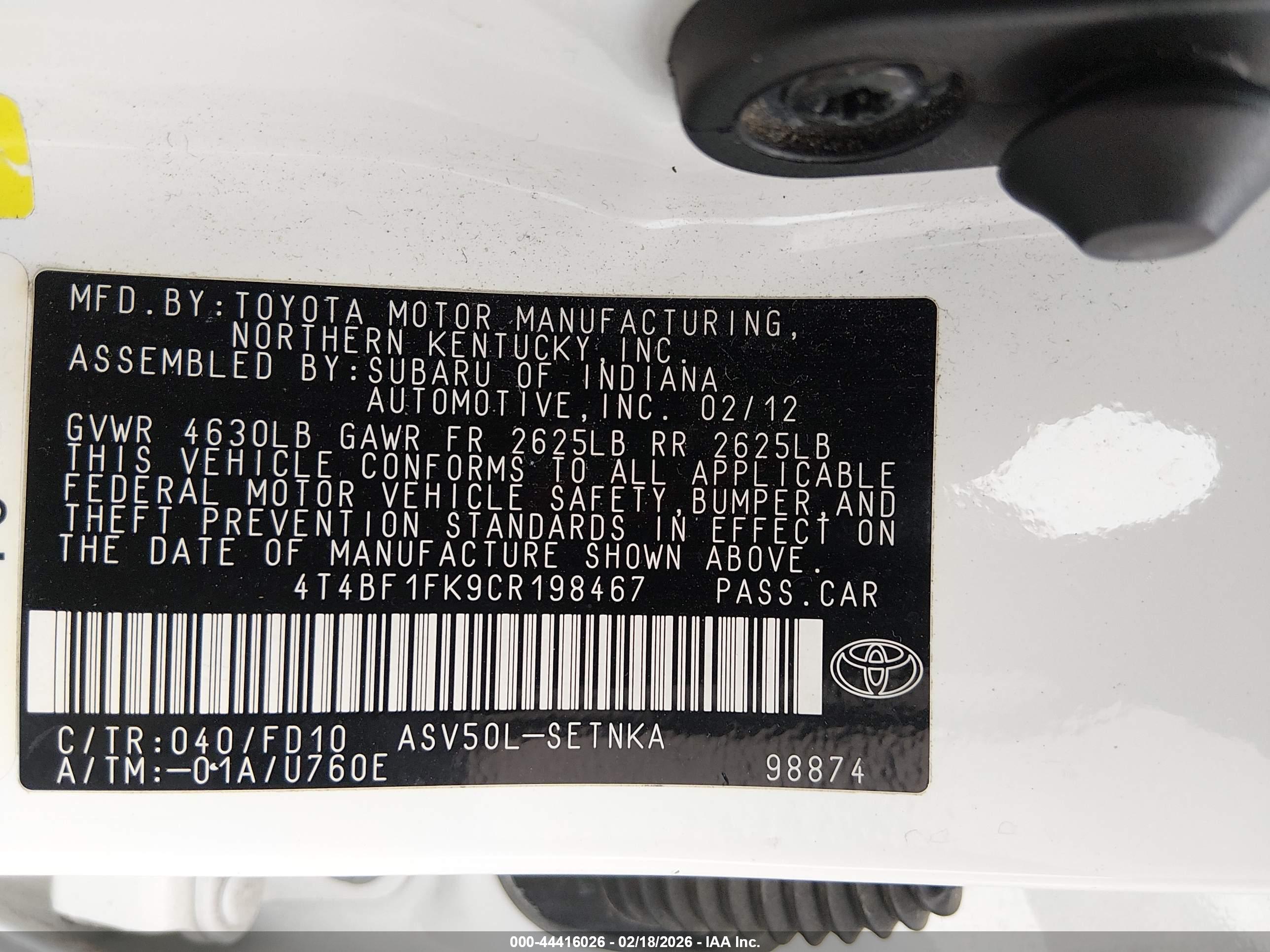 TOYOTA CAMRY image 9