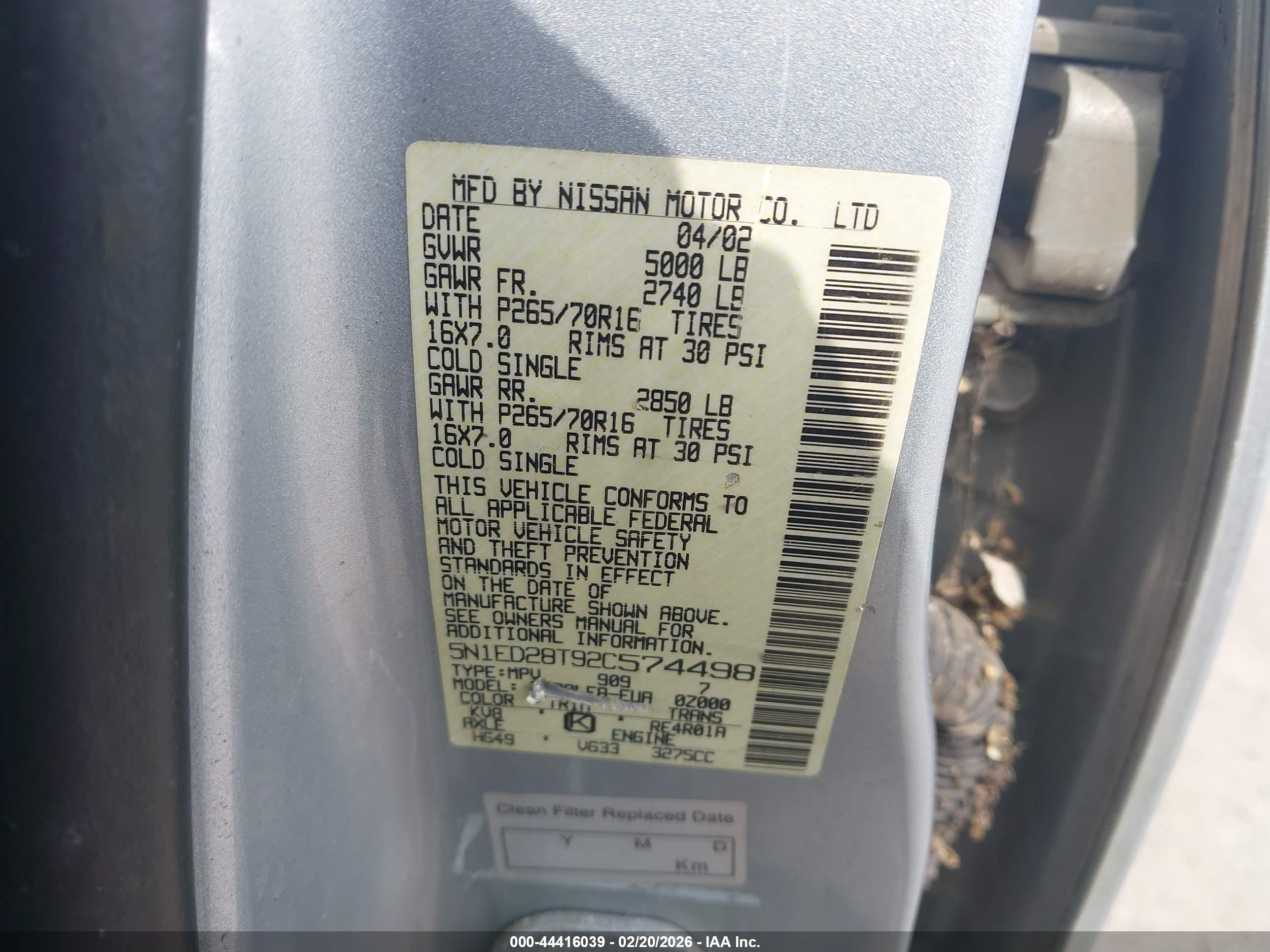 NISSAN XTERRA image 9