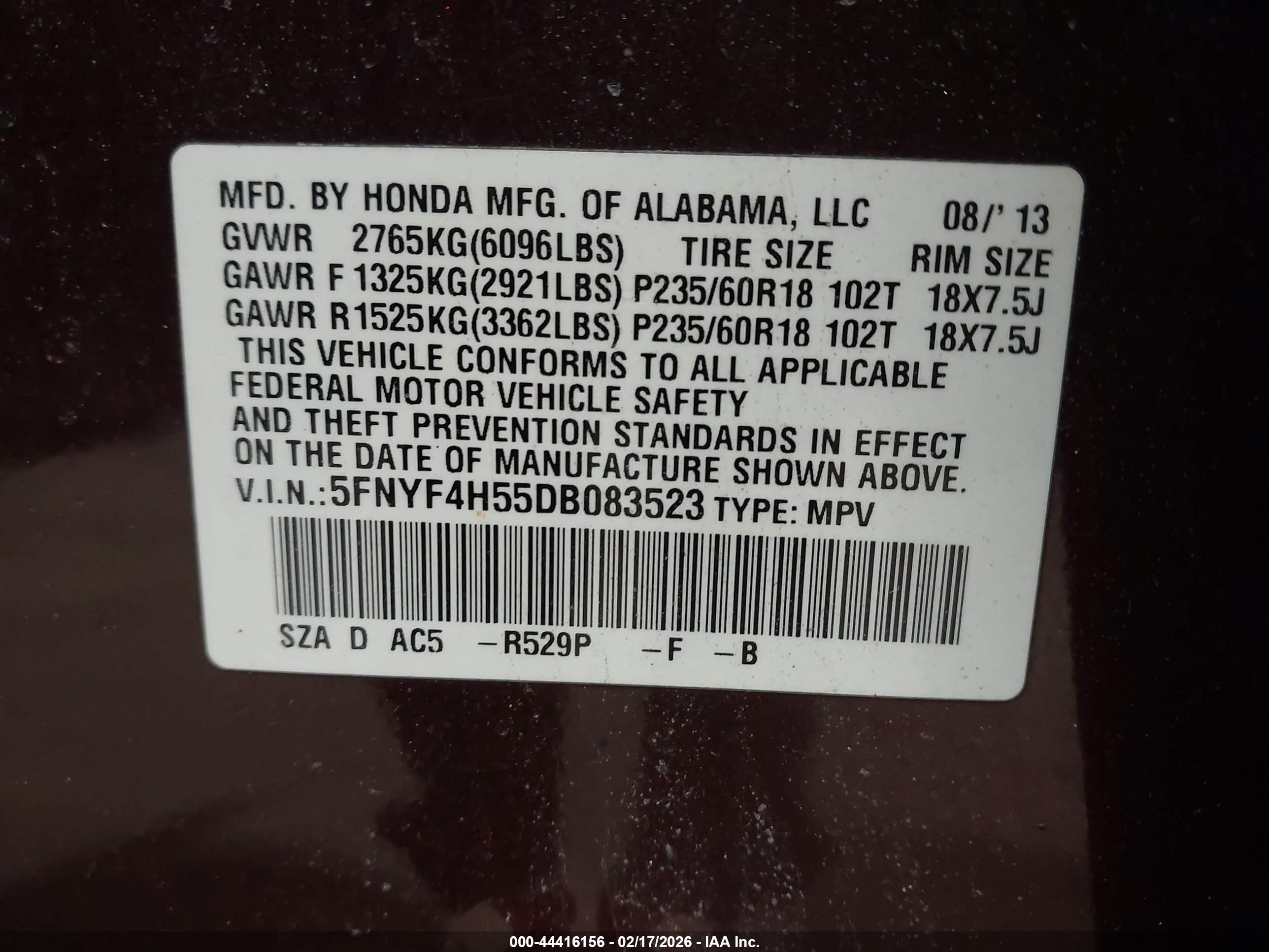 HONDA PILOT image 9