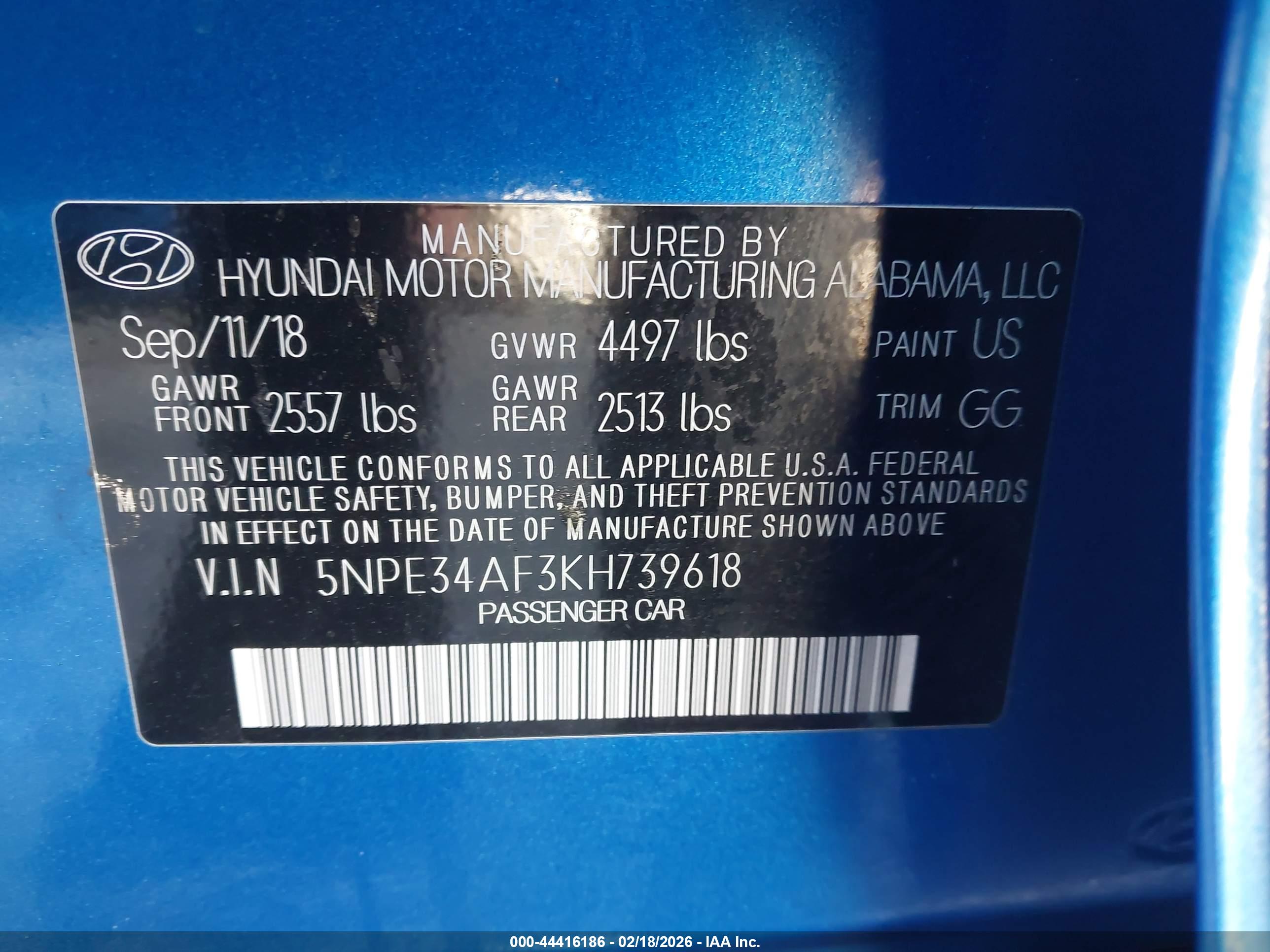 HYUNDAI SONATA image 9