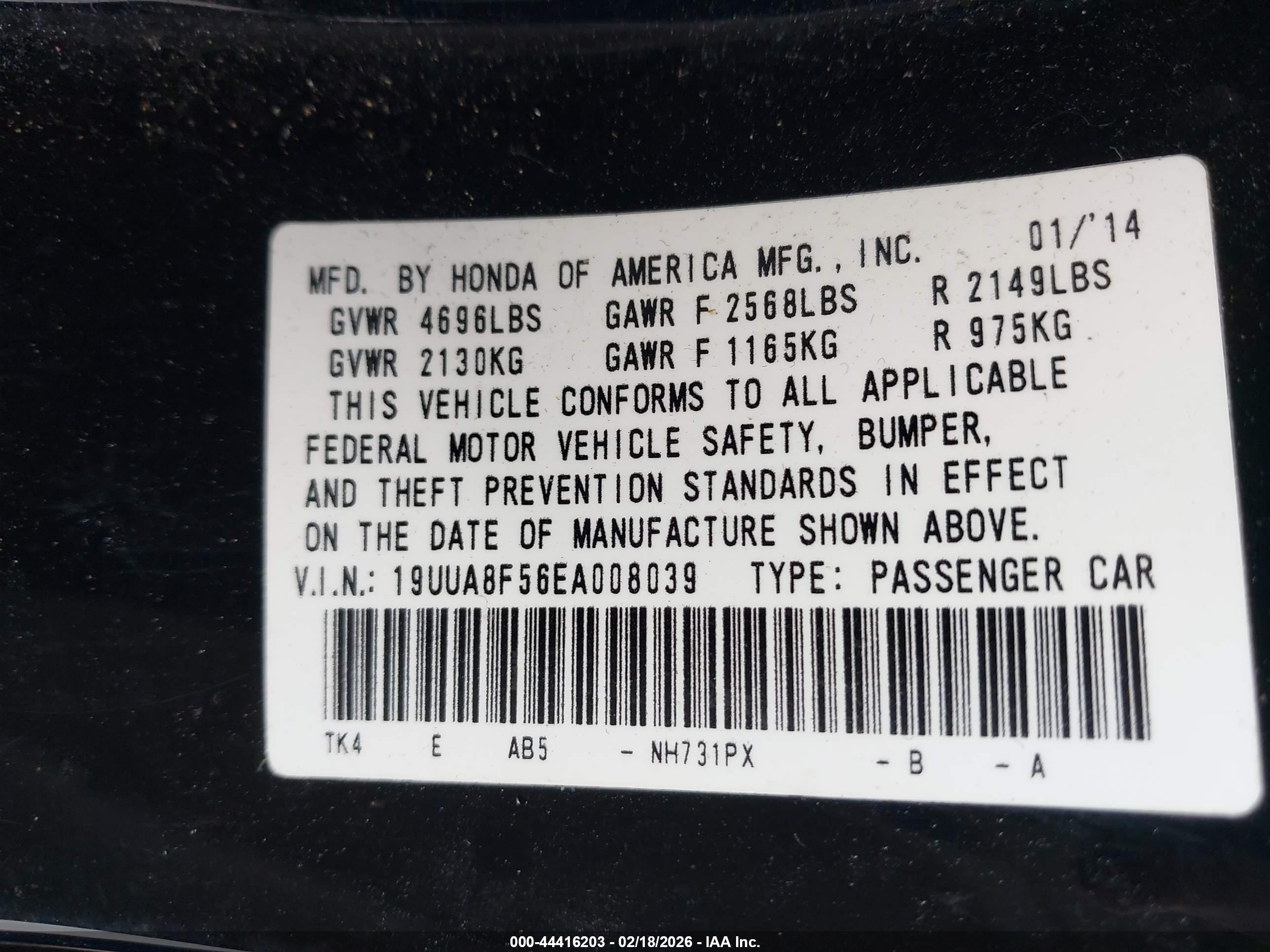 ACURA TL image 9