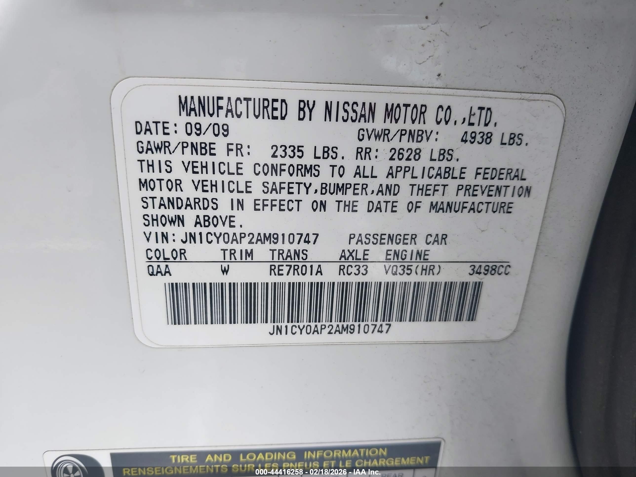 INFINITI M35 image 9