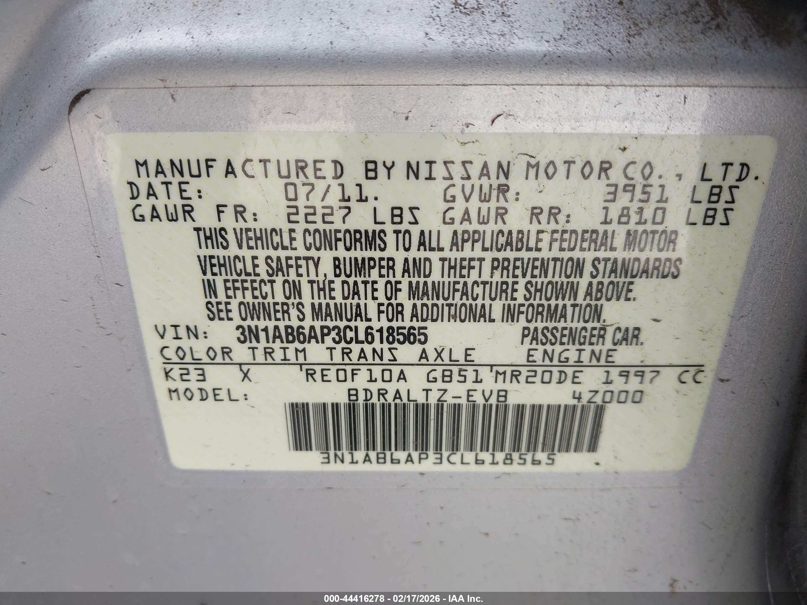 NISSAN SENTRA image 9