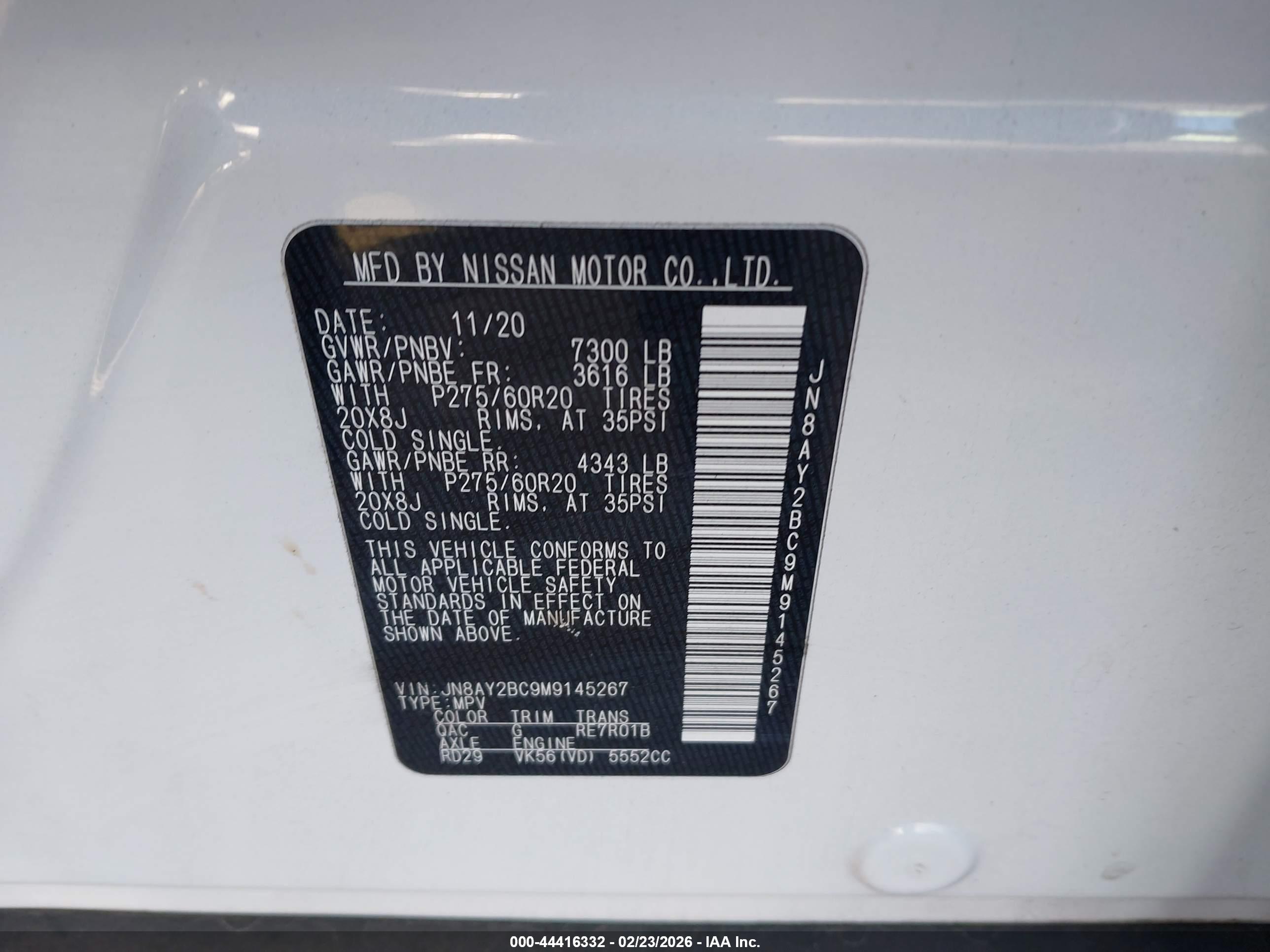NISSAN ARMADA image 9