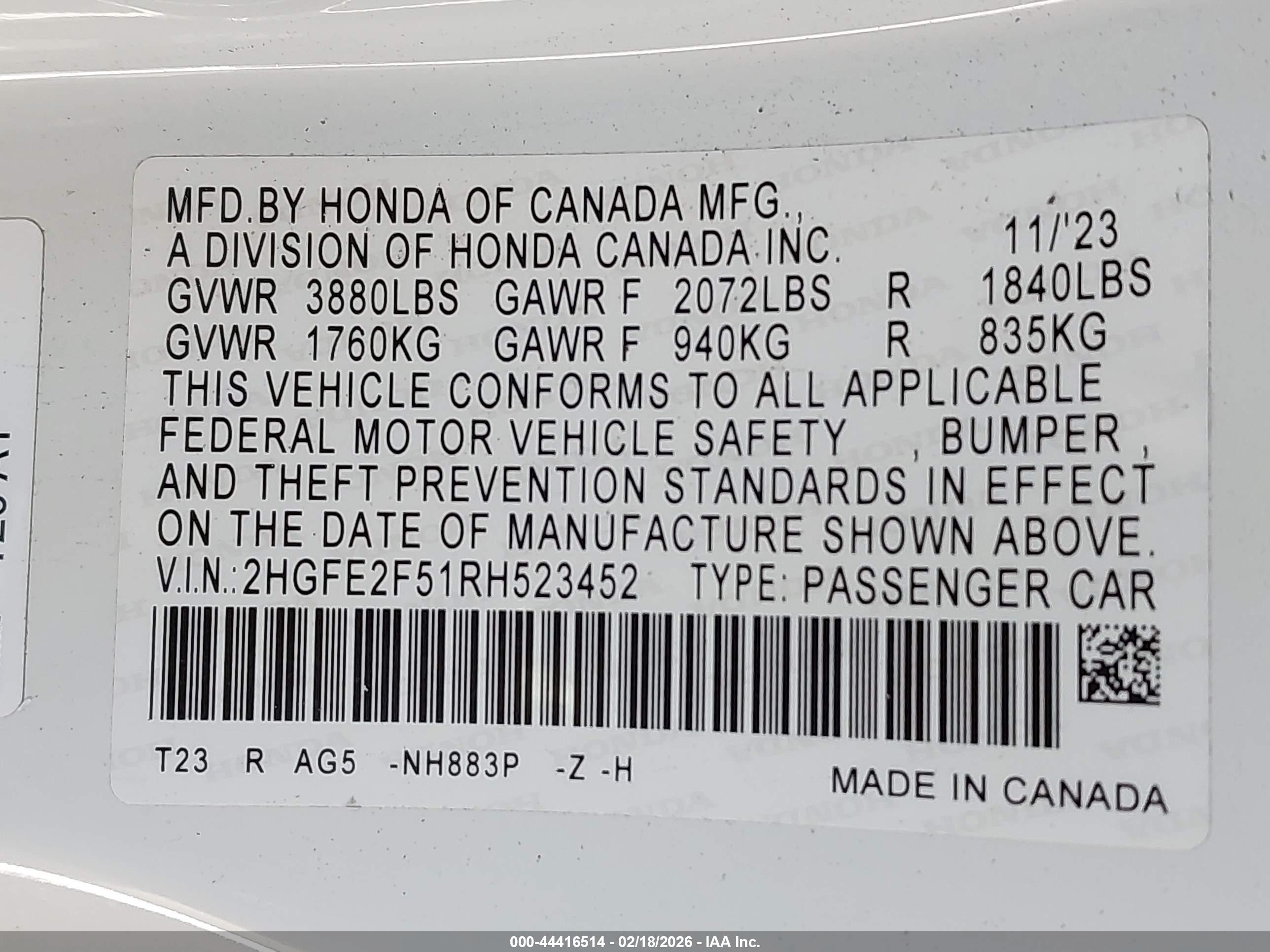 HONDA CIVIC image 9