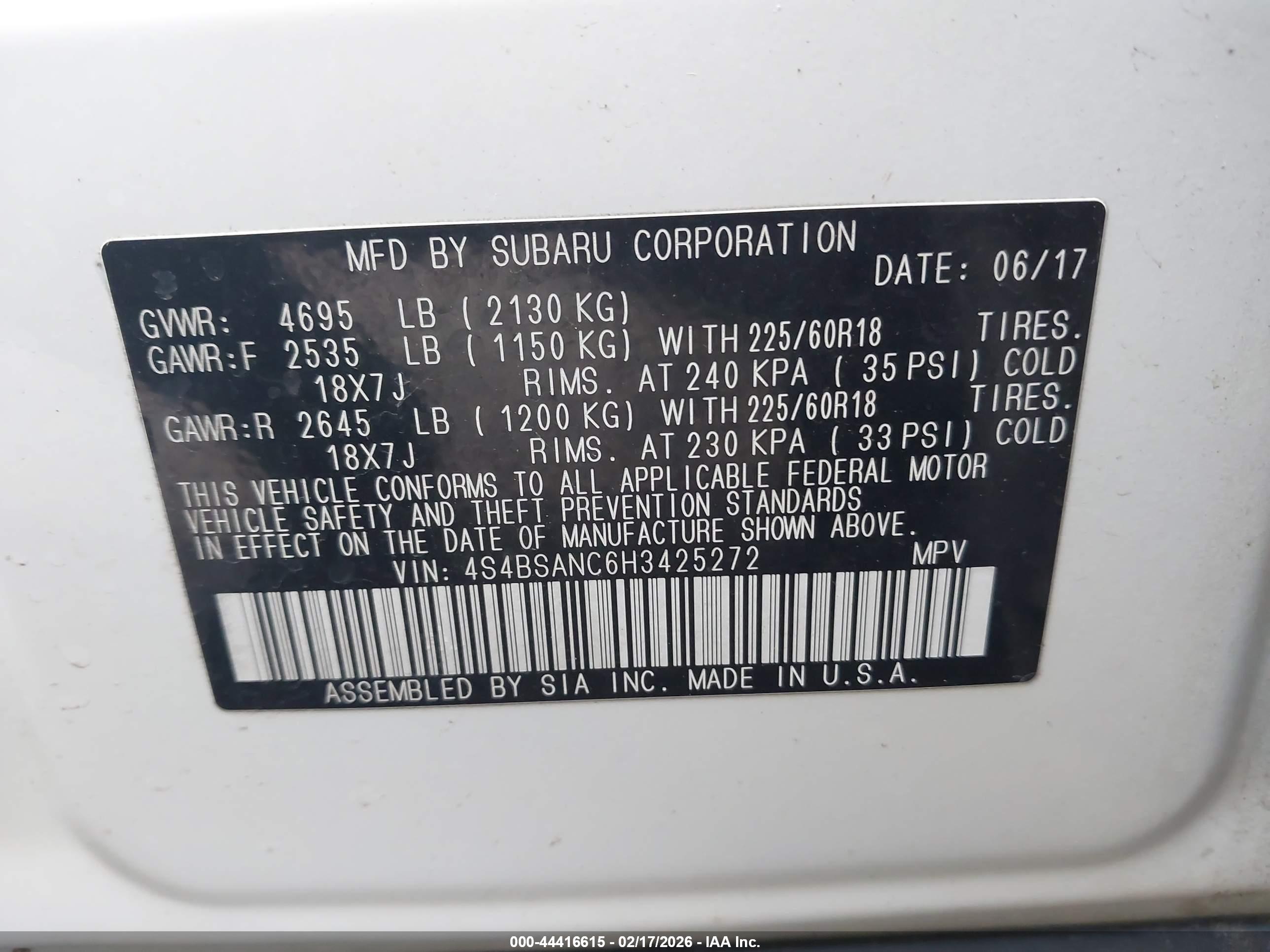 SUBARU OUTBACK image 9