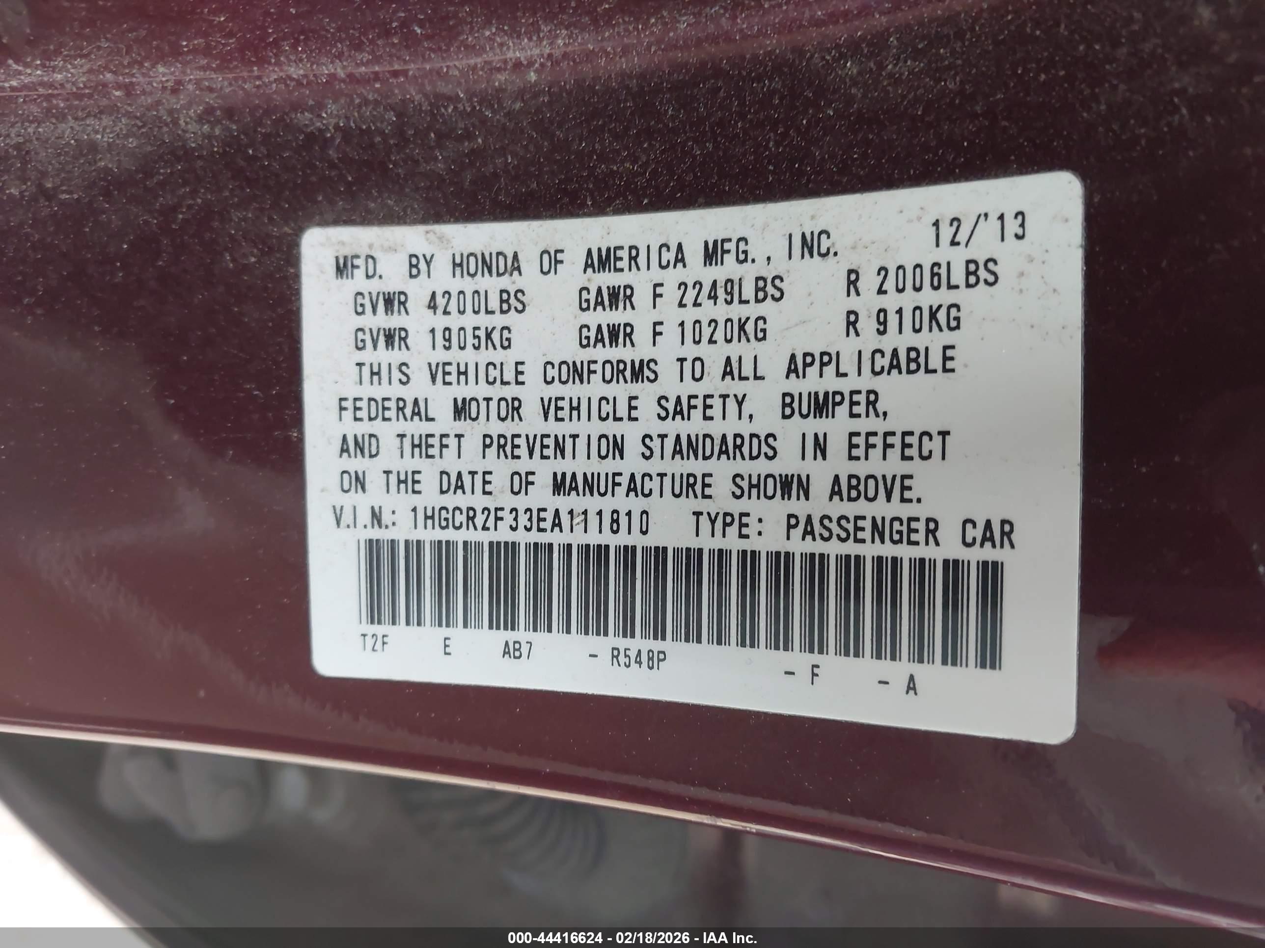 HONDA ACCORD image 9