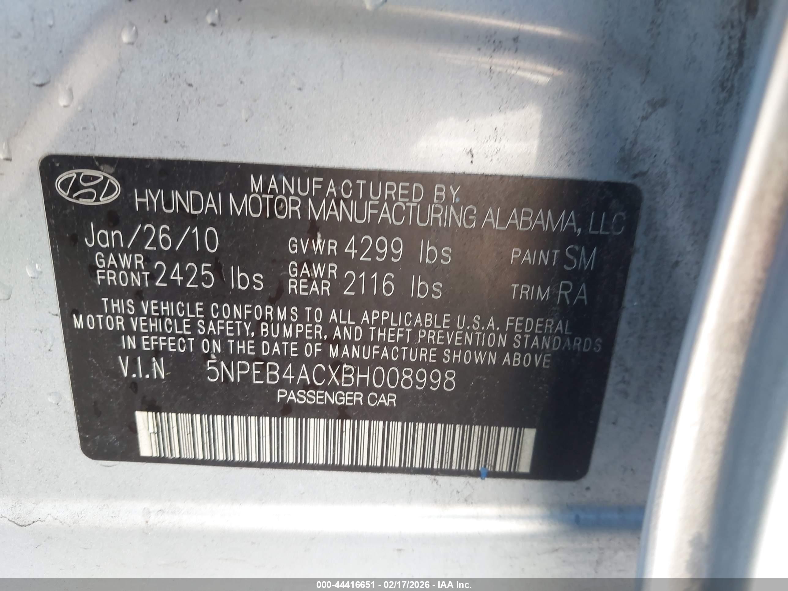 HYUNDAI SONATA image 9