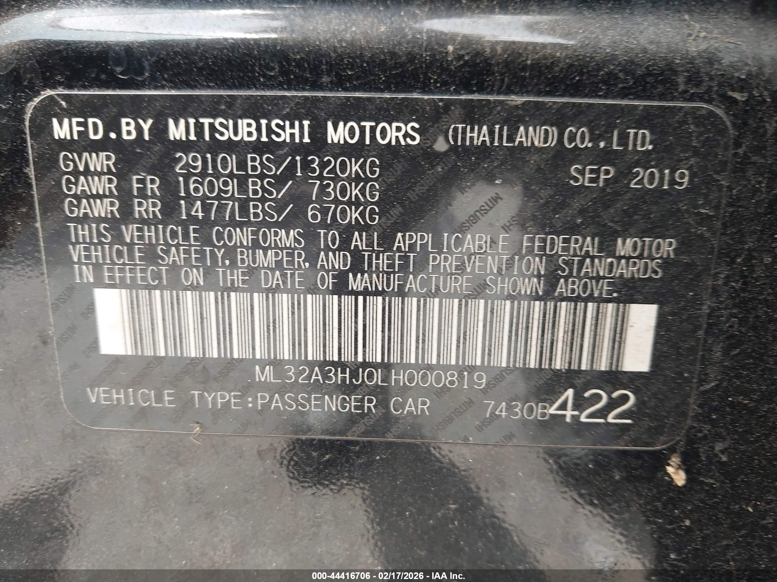 MITSUBISHI MIRAGE image 9