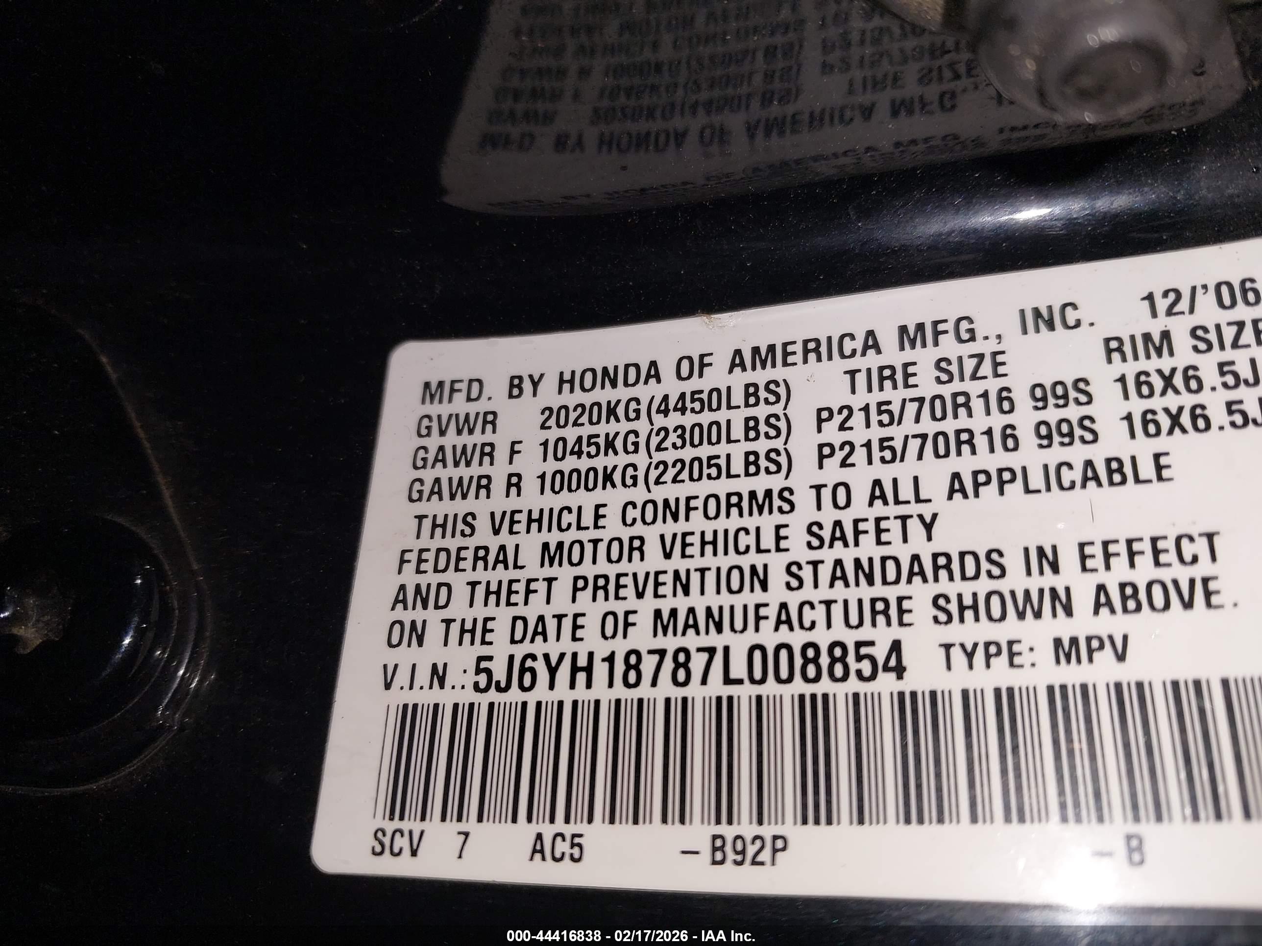 HONDA ELEMENT image 9