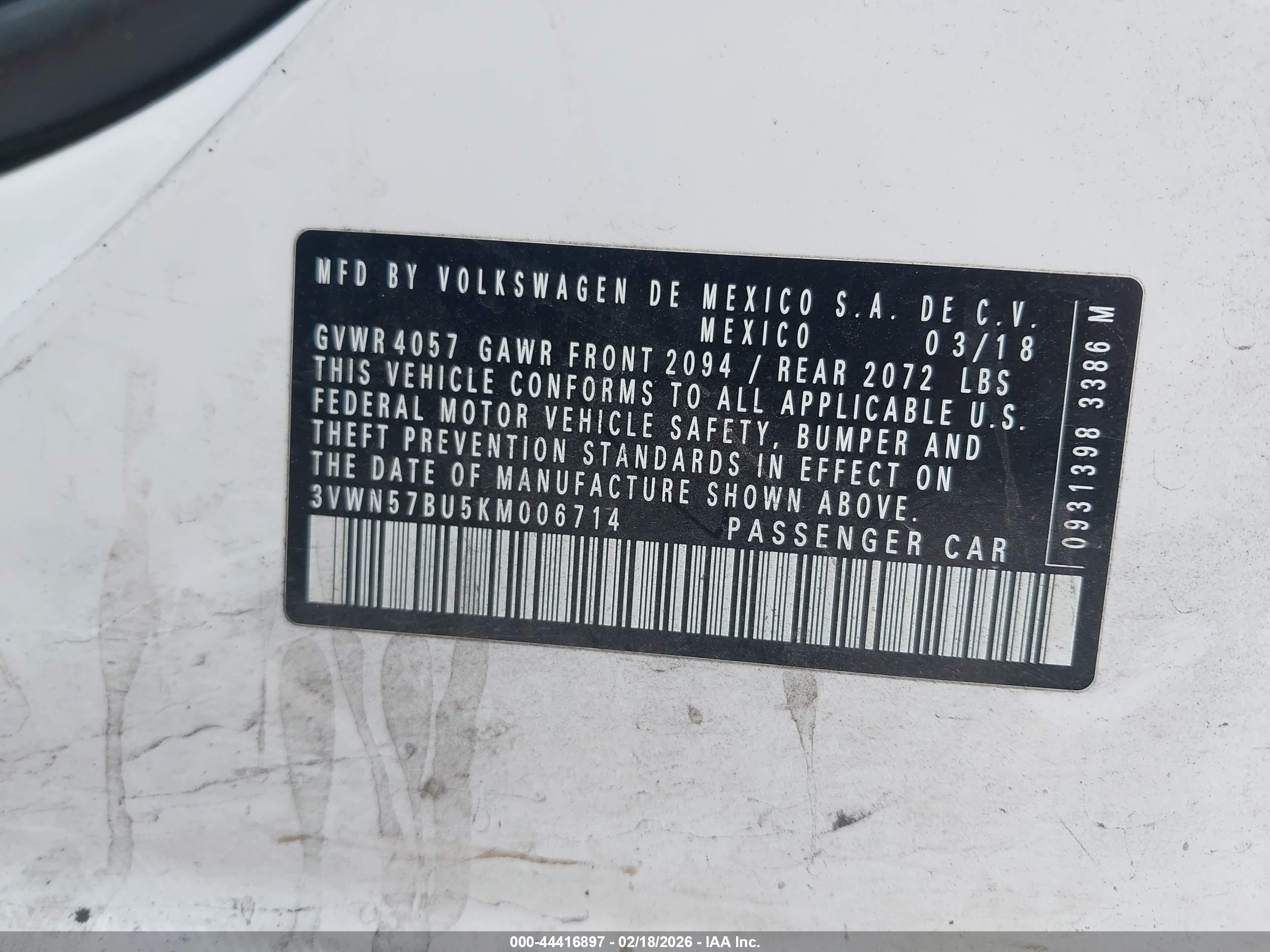 VOLKSWAGEN JETTA image 9