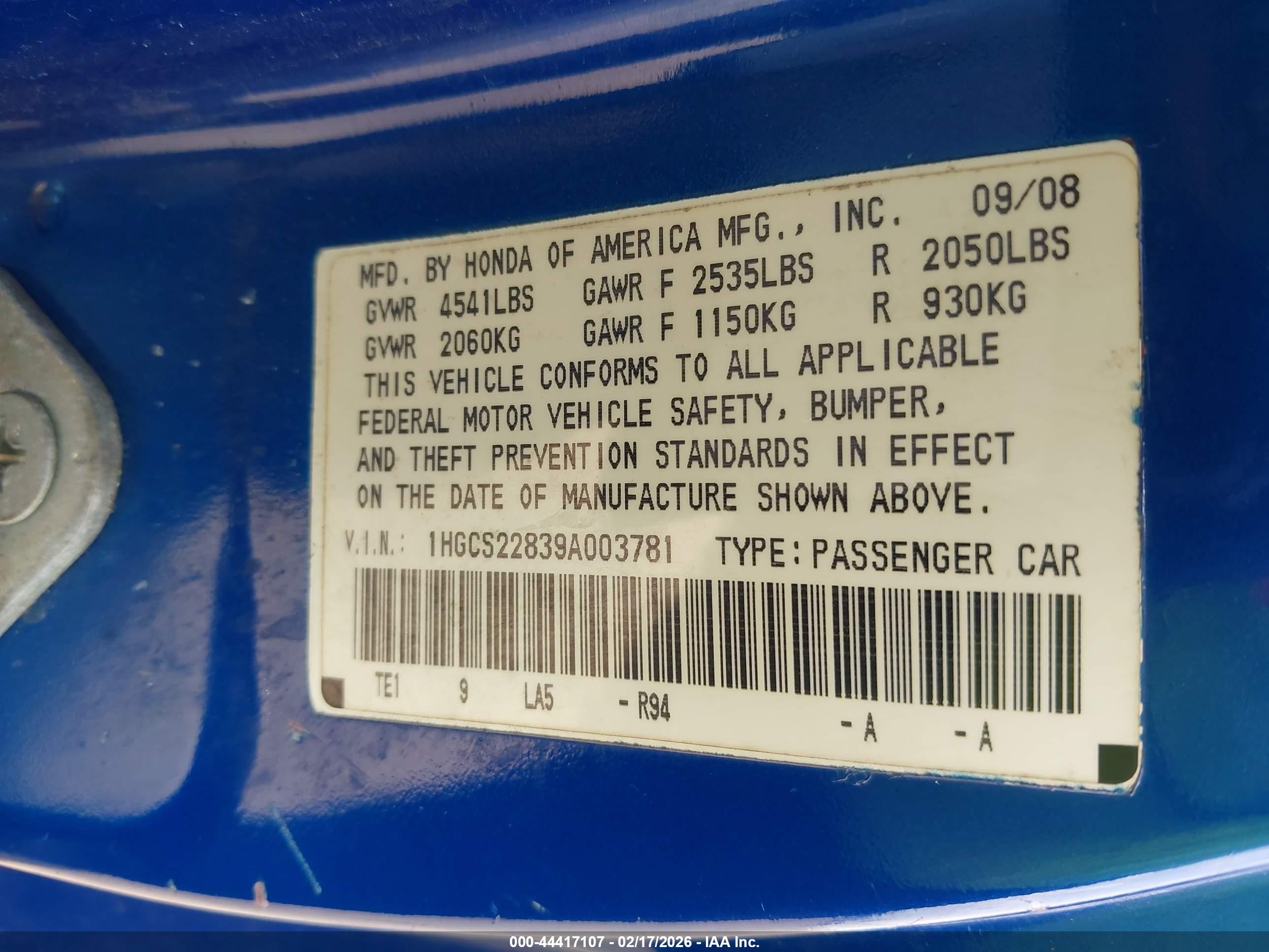 HONDA ACCORD image 9