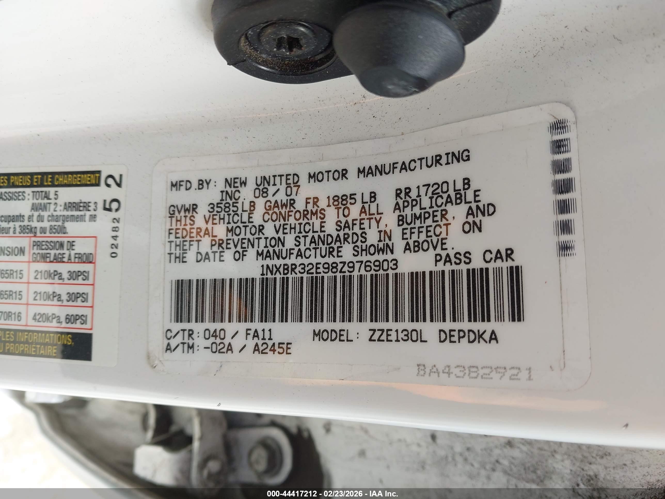 TOYOTA COROLLA image 9