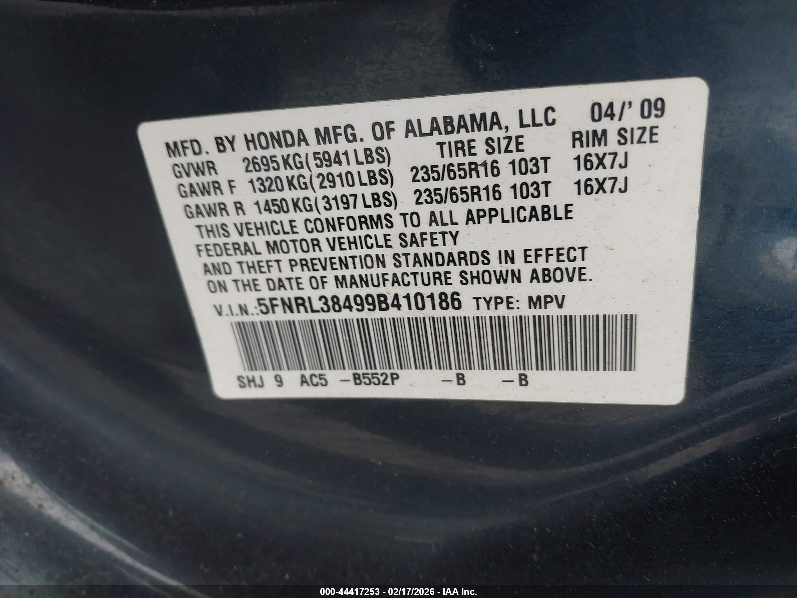 HONDA ODYSSEY image 9