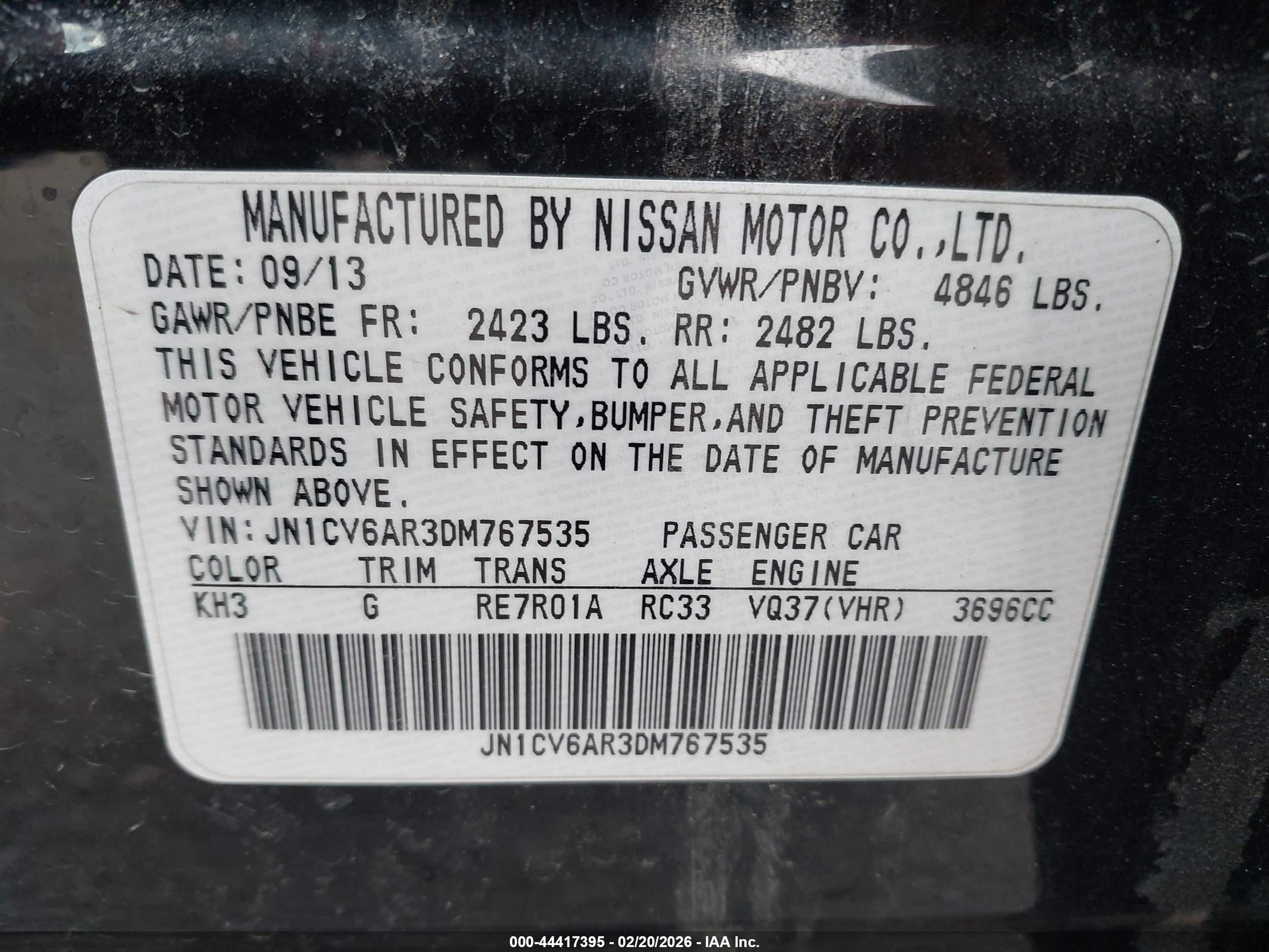 INFINITI G37X image 9