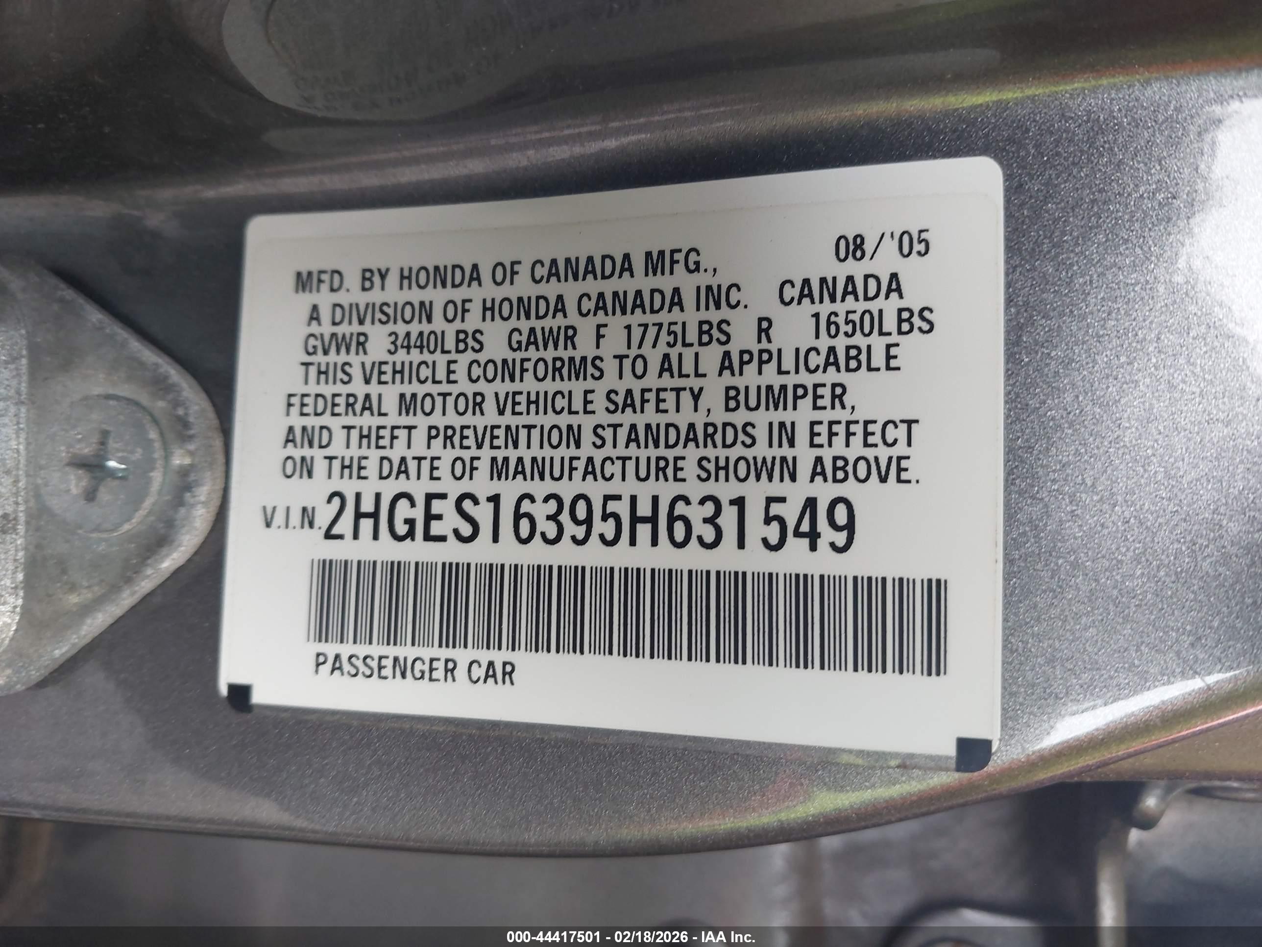 HONDA CIVIC image 9