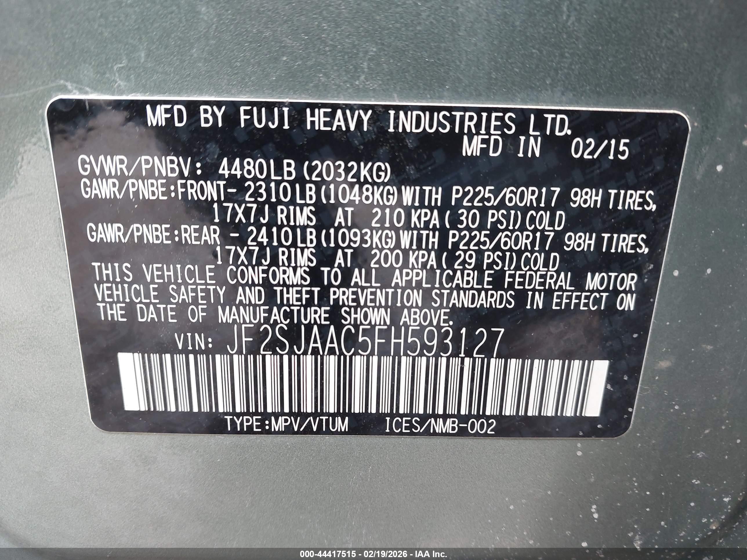 SUBARU FORESTER image 9