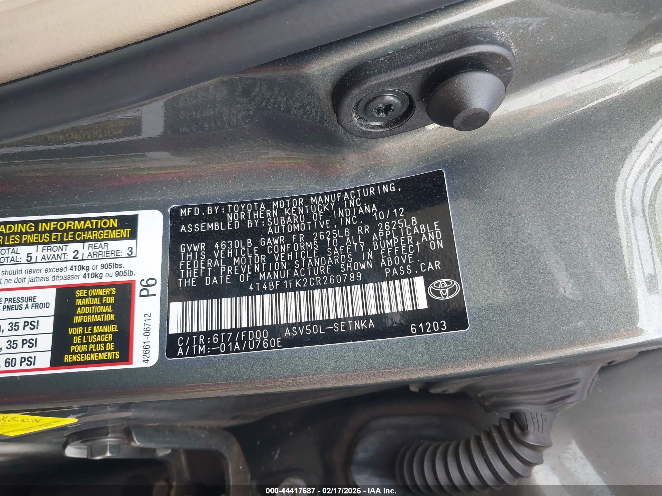 TOYOTA CAMRY image 9