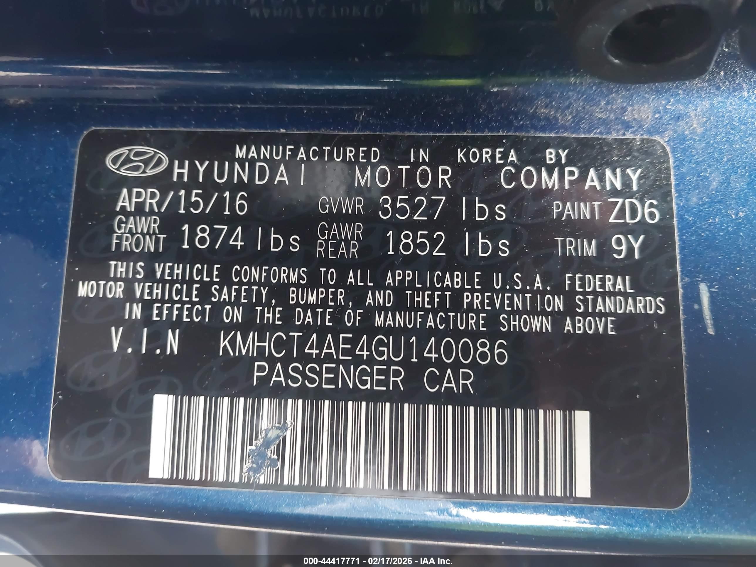 HYUNDAI ACCENT image 9