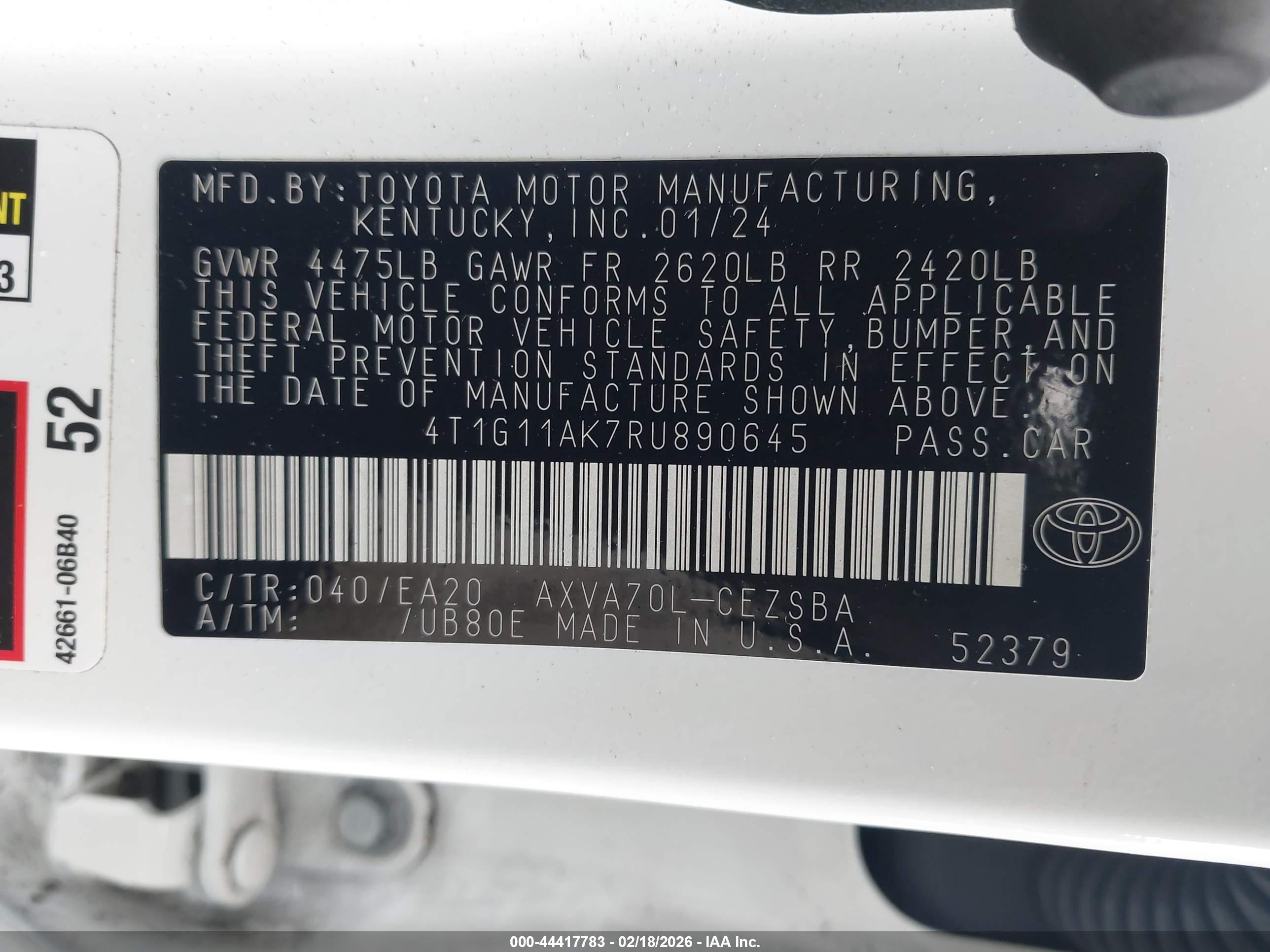 TOYOTA CAMRY image 9