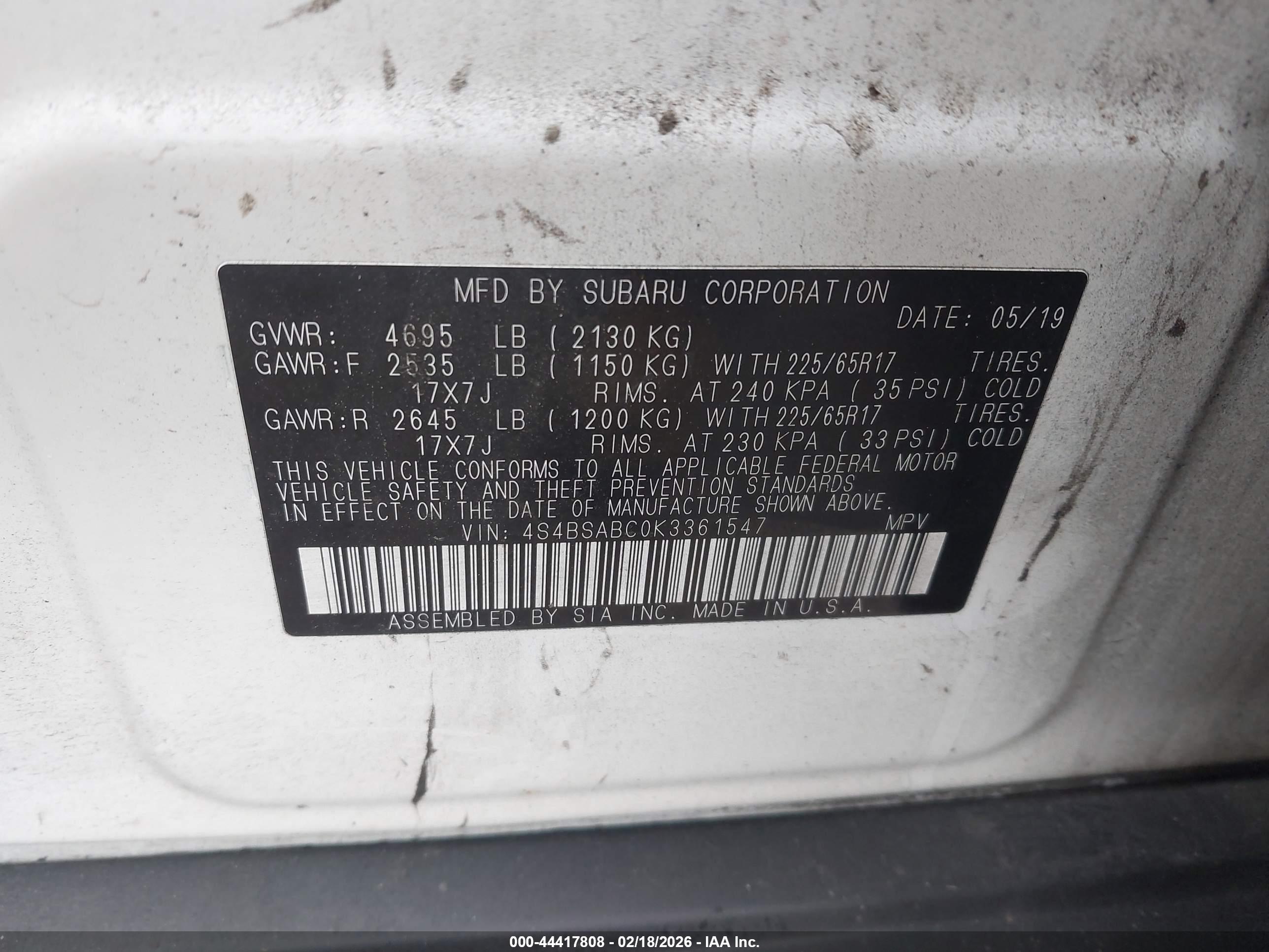 SUBARU OUTBACK image 9