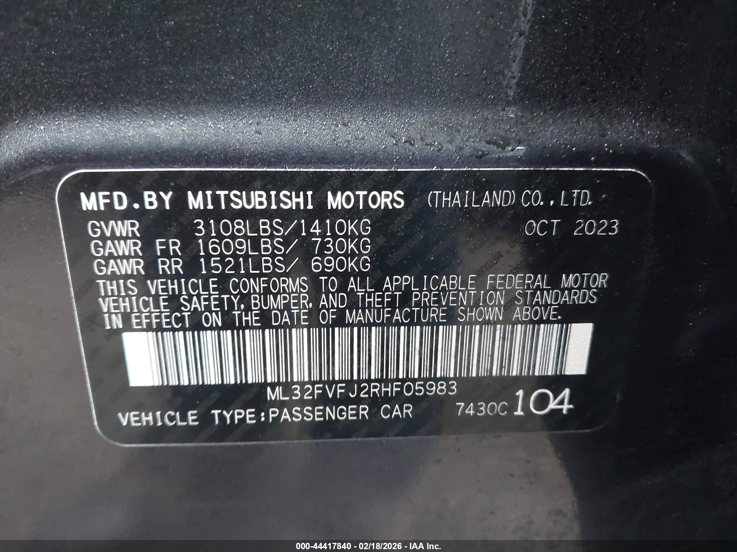 MITSUBISHI MIRAGE image 9
