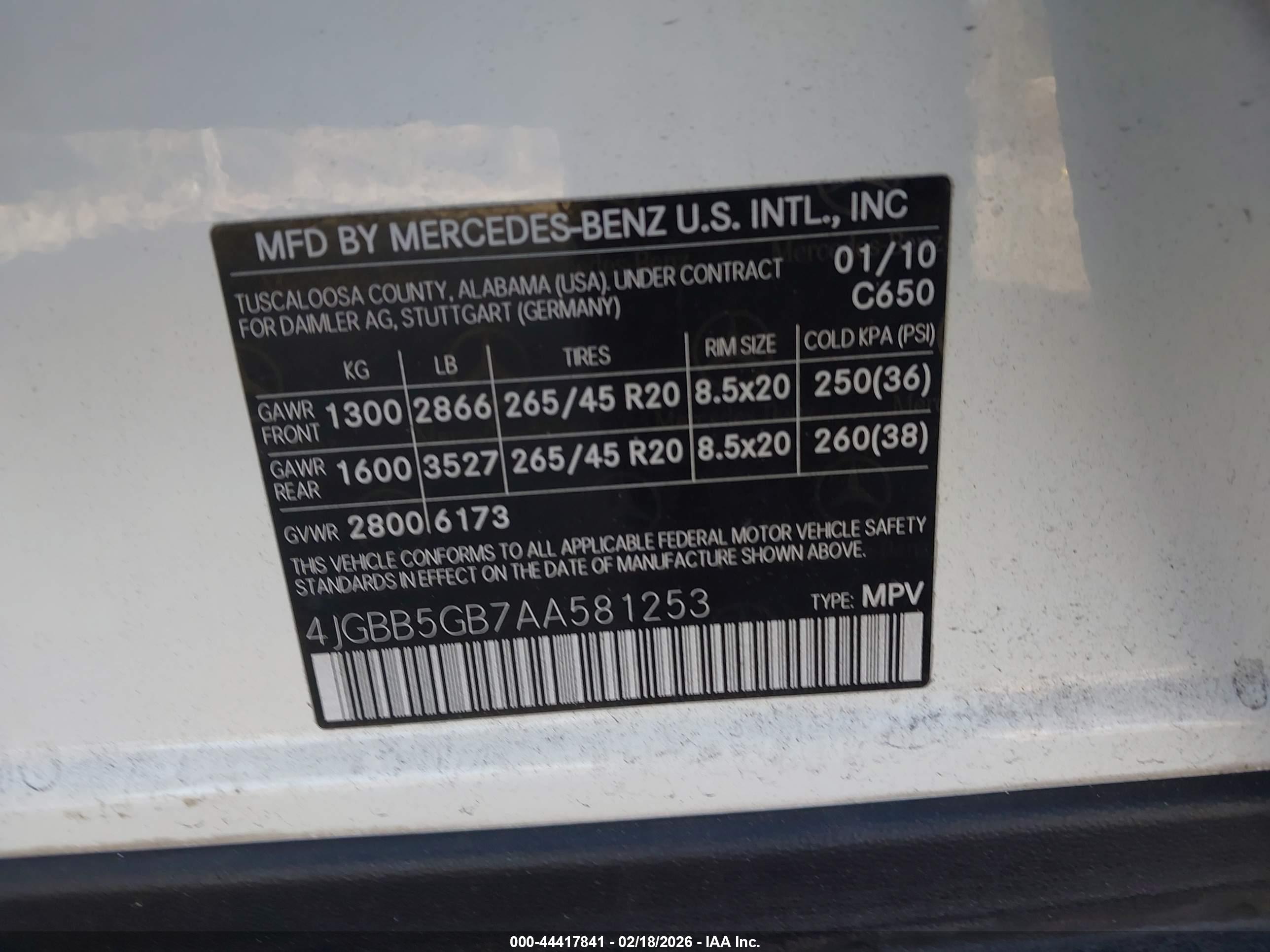 MERCEDES-BENZ ML image 9